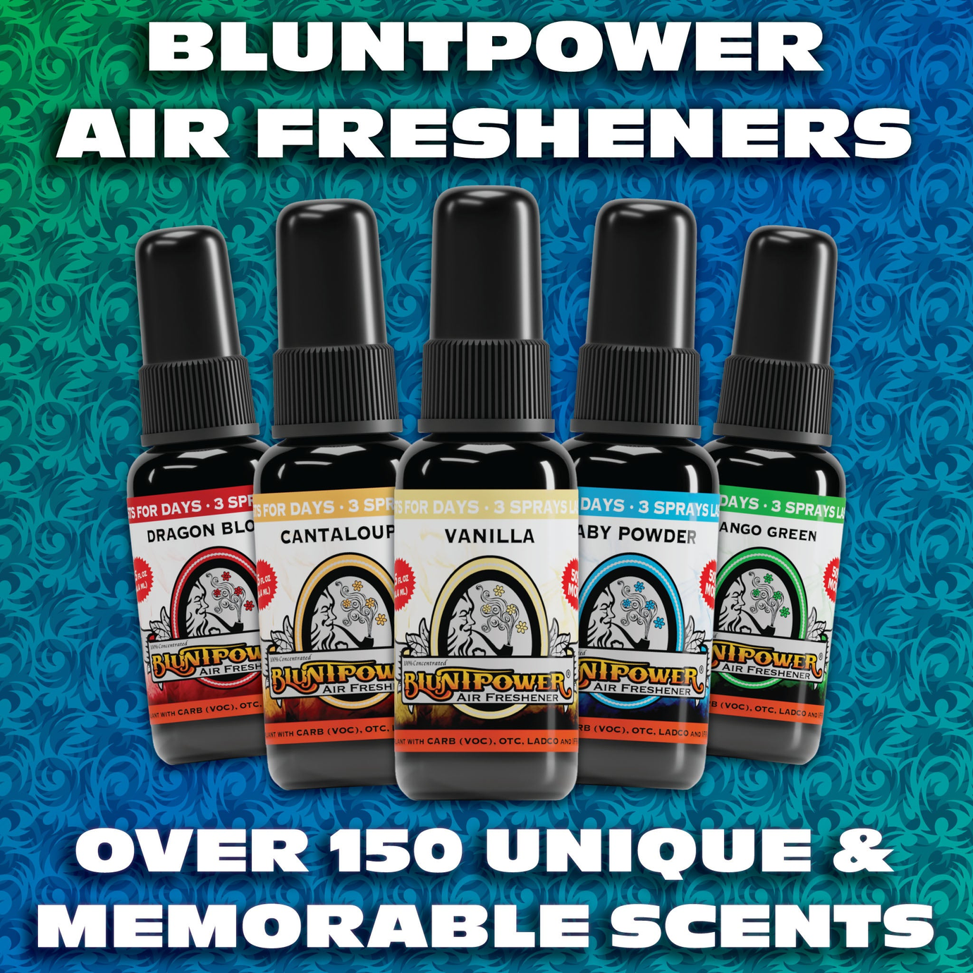 BluntPower Long Lasting Air Freshener Sprays
