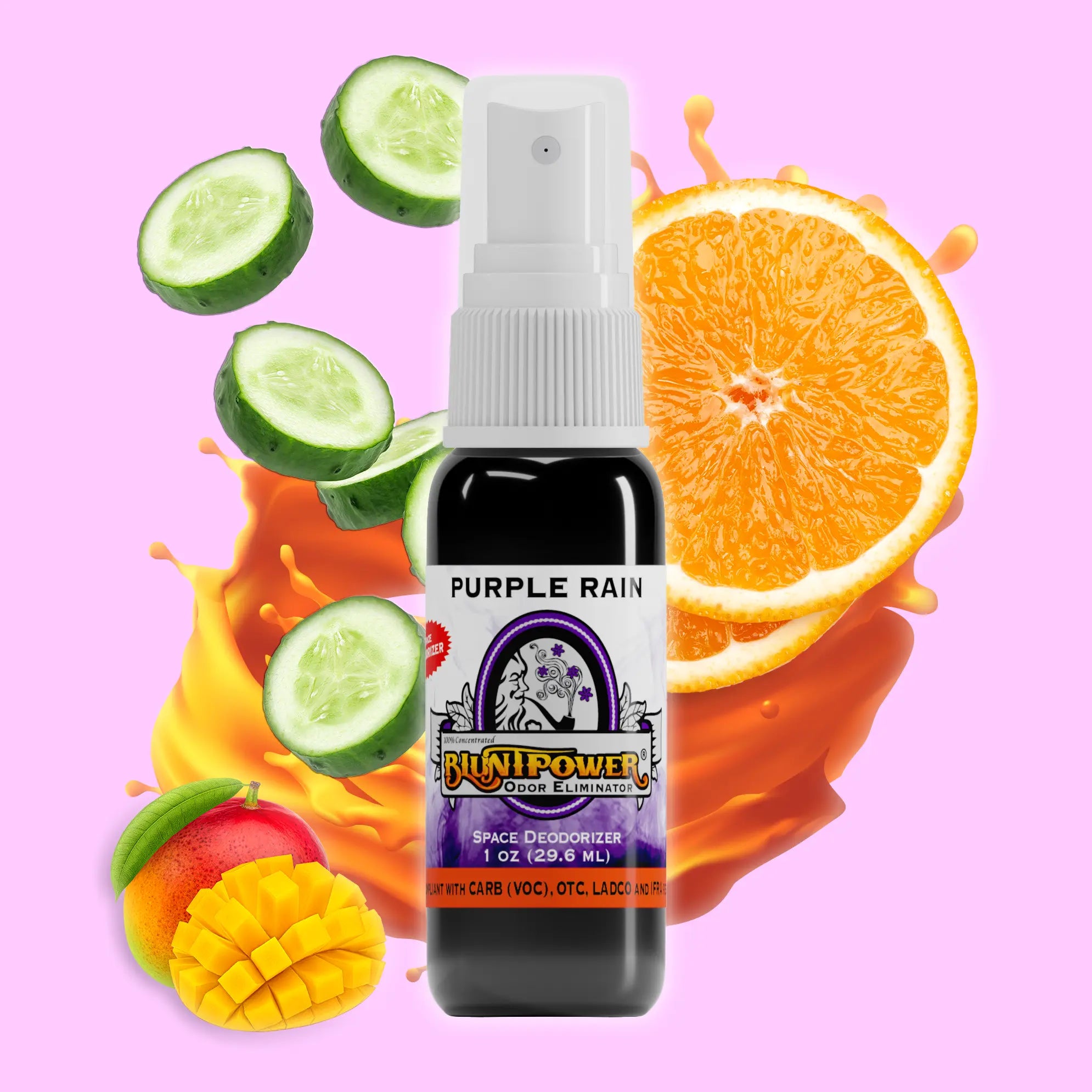BluntPower Odor Eliminator - Purple Rain Scent Size: 1 fl oz Creative