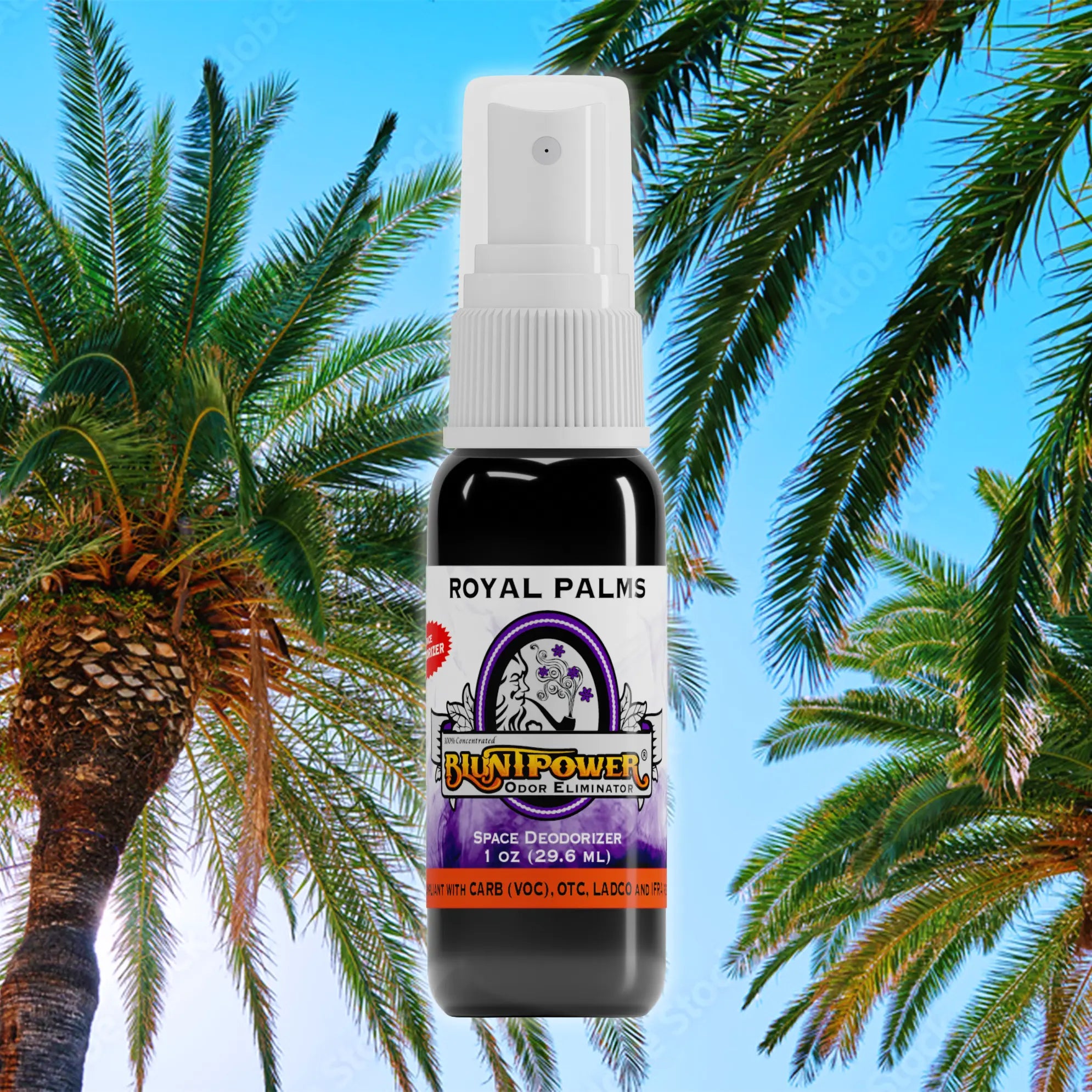 BluntPower Odor Eliminator - Royal Palms Scent Size: 1 fl oz Creative