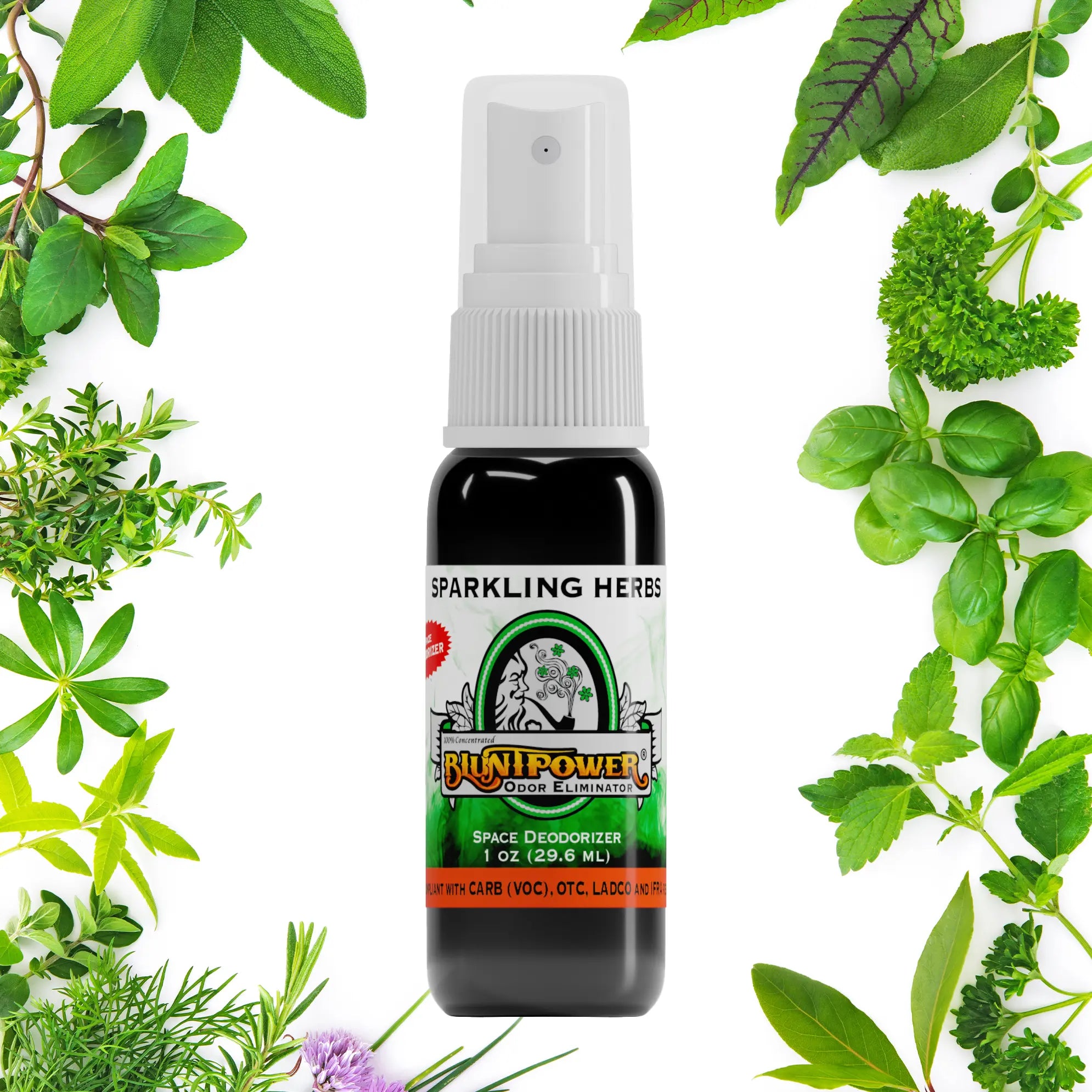 BluntPower Odor Eliminator - Sparkling Herbs Scent Size: 1 fl oz Creative