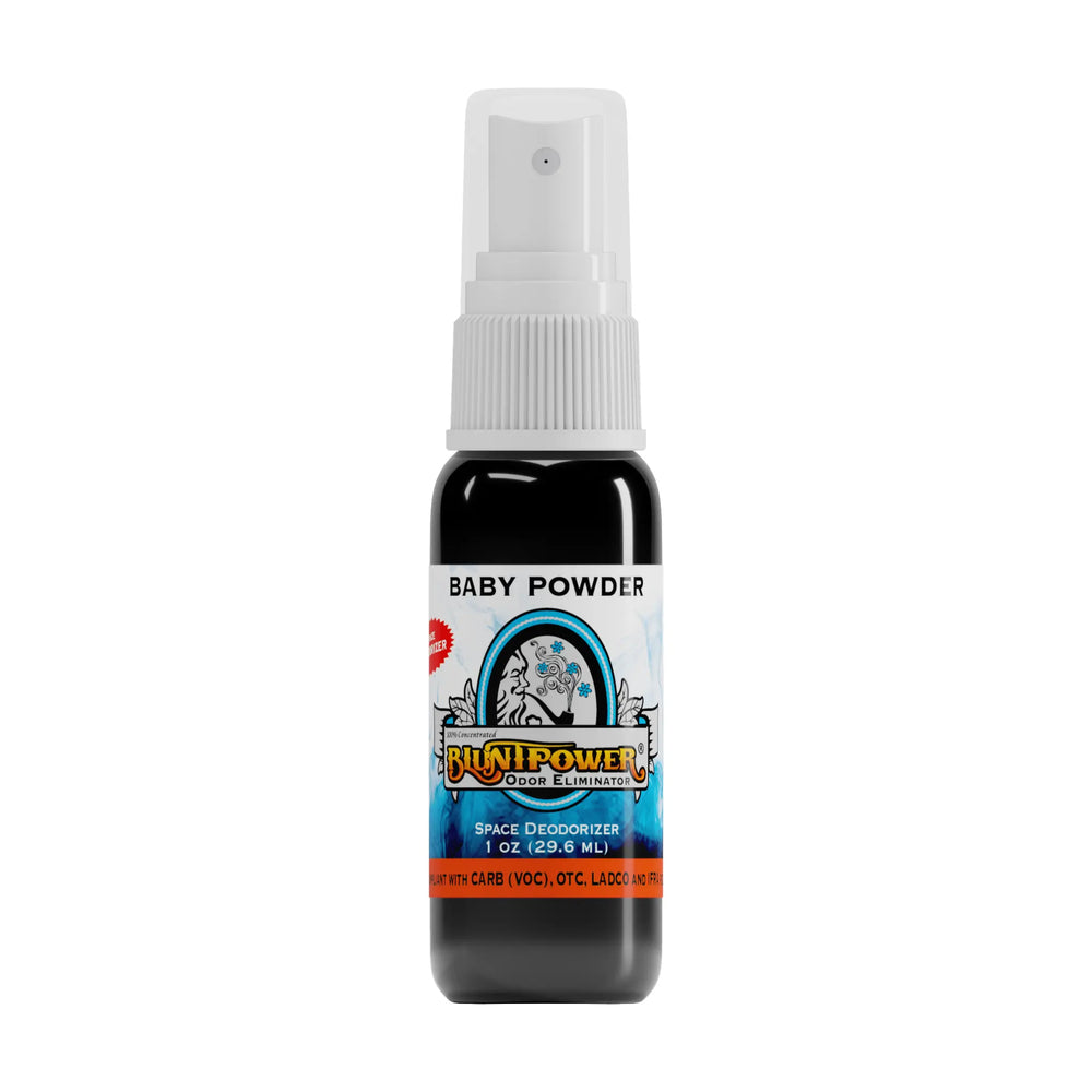 BluntPower Odor Eliminator - Baby Powder Scent Size: 1 fl oz