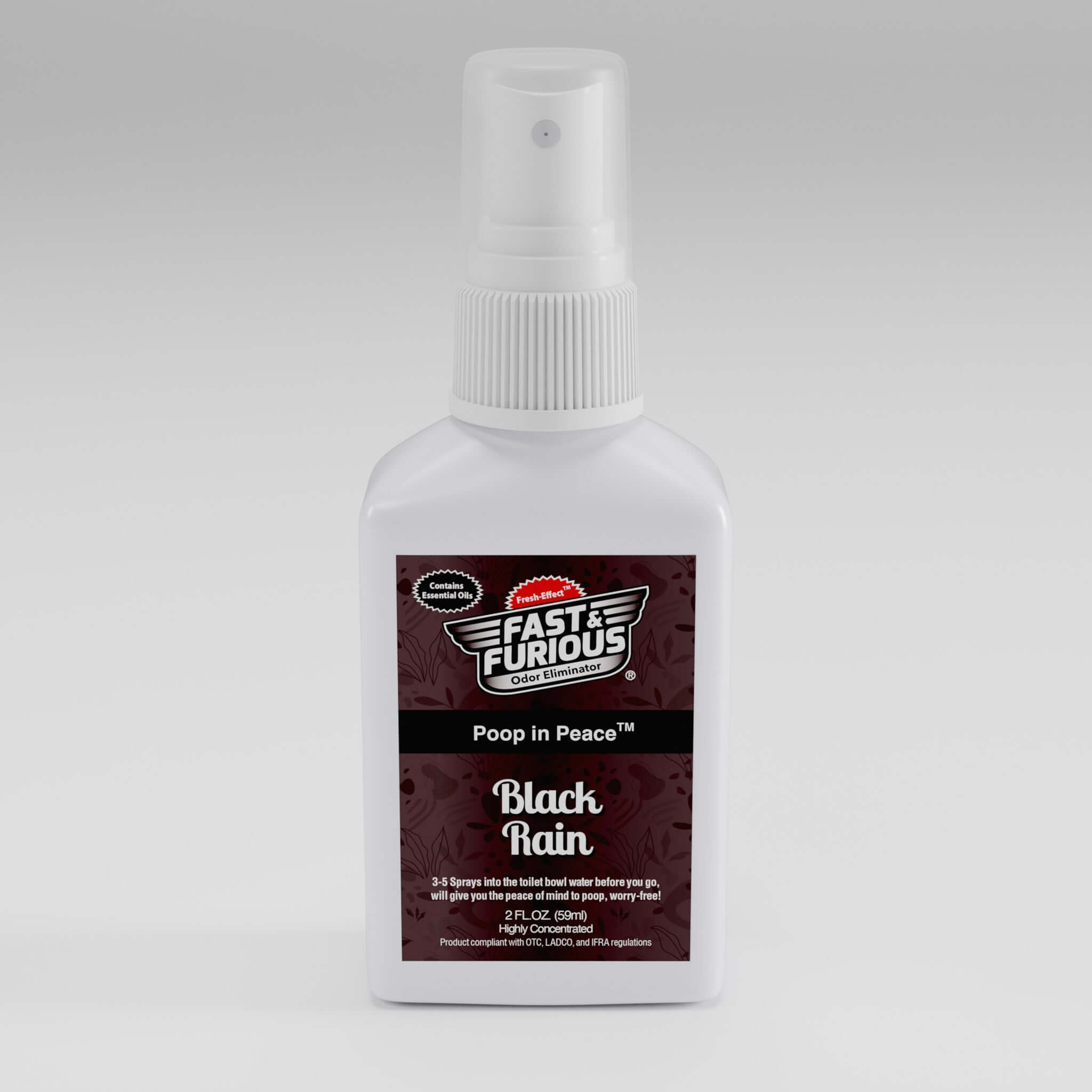 Poop In Peace Before-You-Go Toilet Spray - Black Rain Scent Size: 2 fl oz