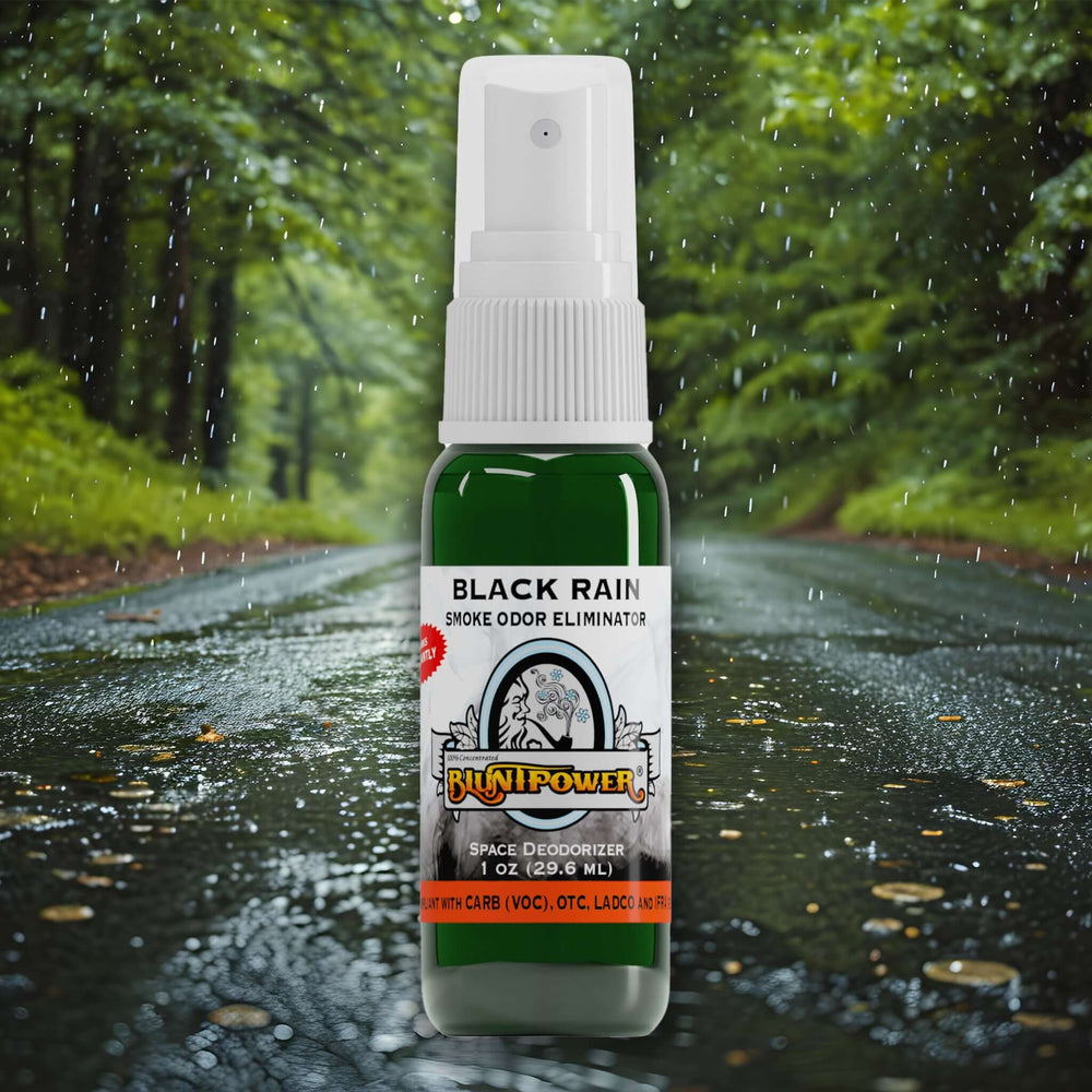 BluntPower Smoke Odor Eliminator - Black Rain Scent (1 fl. oz.) Creative