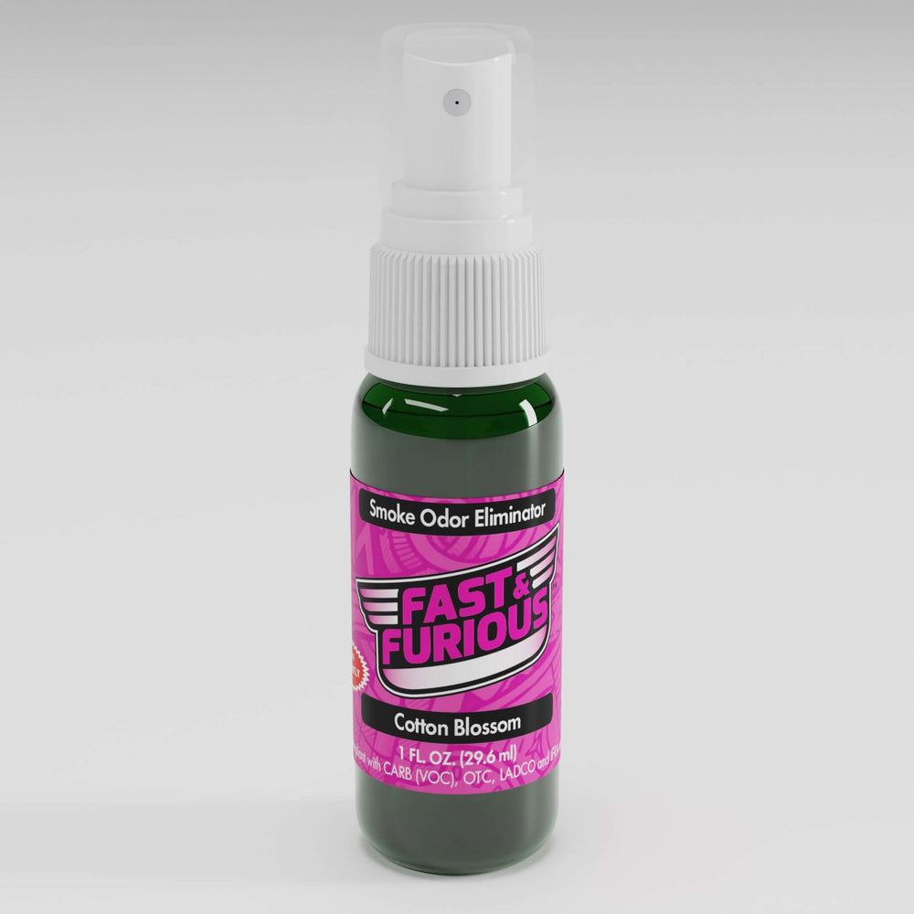 Fast & Furious Smoke Odor Eliminator - Cotton Blossom Scent (1 fl. oz.) Perspective