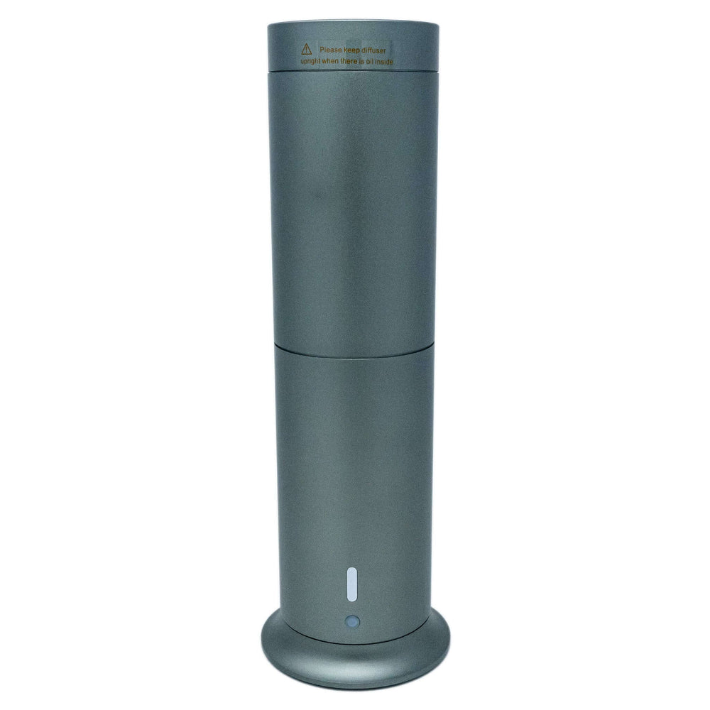 Rechargeable Studio Scent Diffuser - Cold-Air Waterless Fragrance Oil Diffuser for Homes, Apartments, and Offices Color: Gray Front