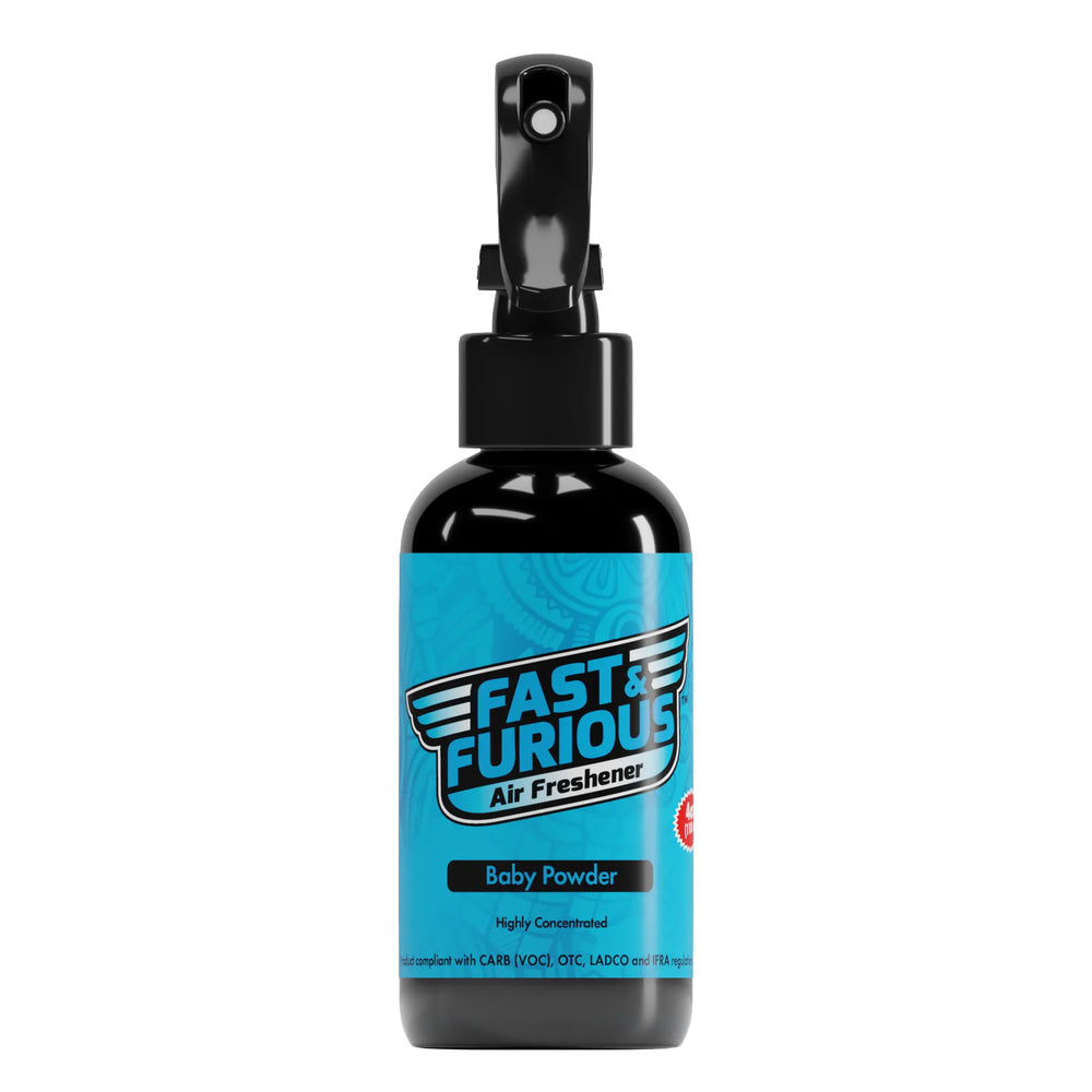 Fast and Furious Air Freshener - Baby Powder Scent Size: 4oz