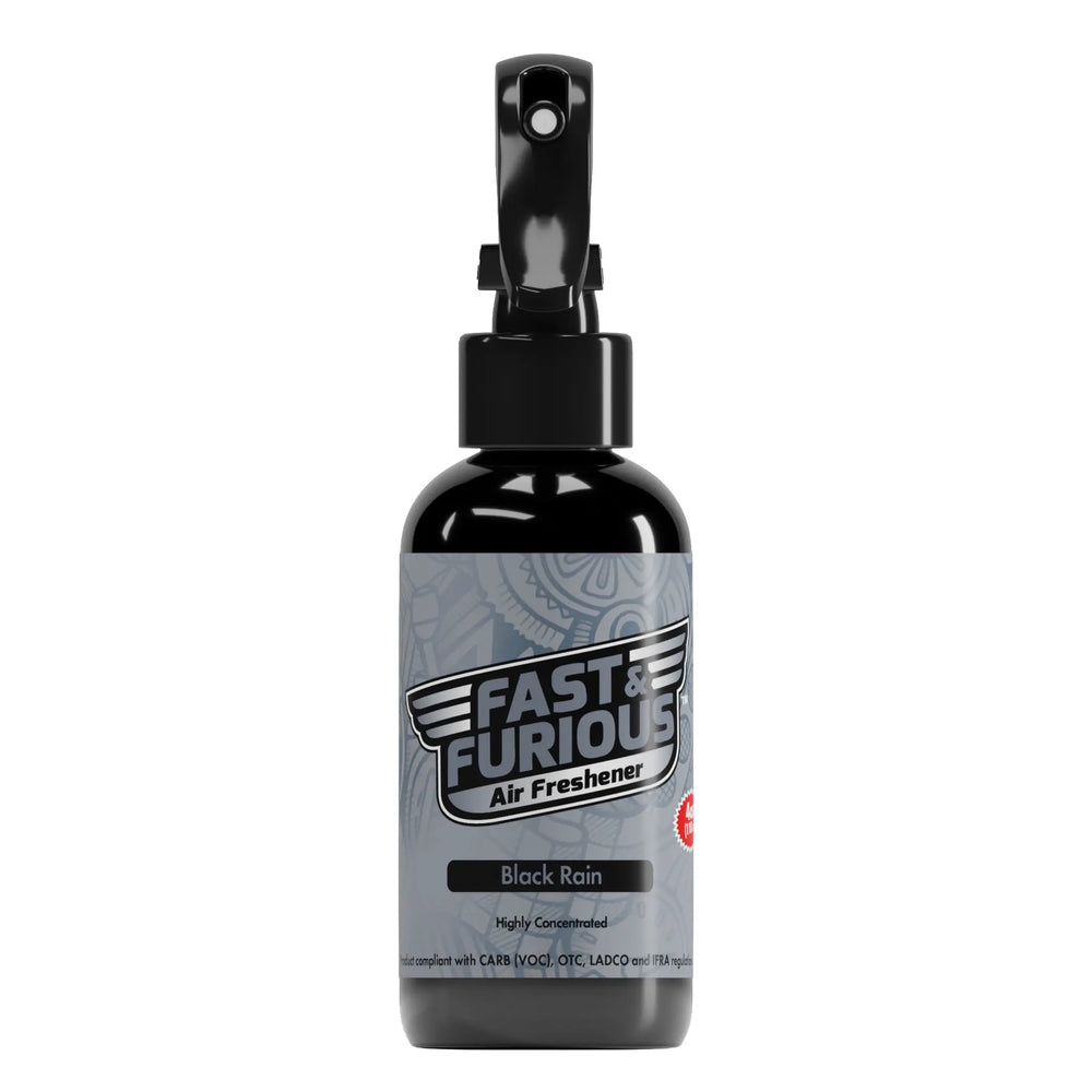 Fast and Furious Air Freshener - Black Rain Scent Size: 4oz