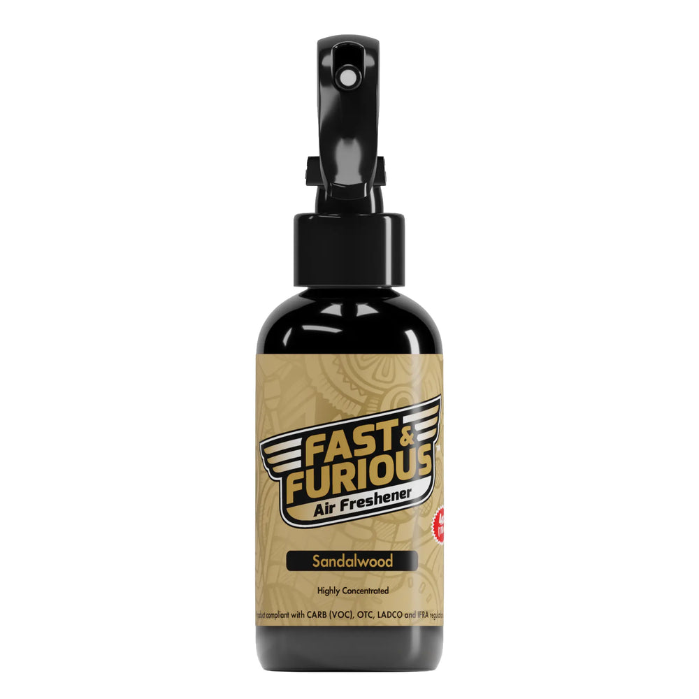 Fast and Furious Air Freshener - Sandalwood Scent Size: 4oz