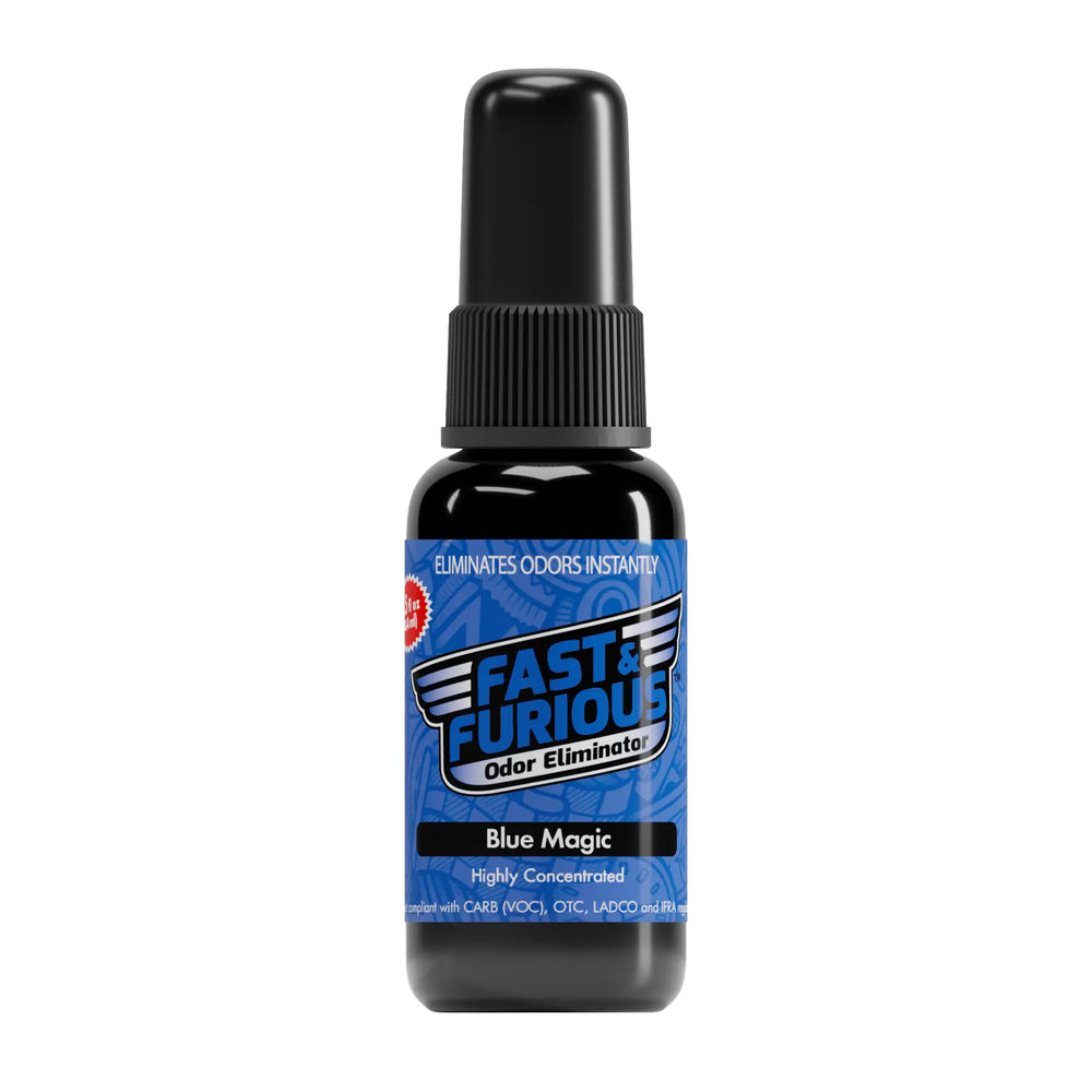 Fast and Furious Odor Eliminator - Blue Magic Scent Size: 1.5 fl oz