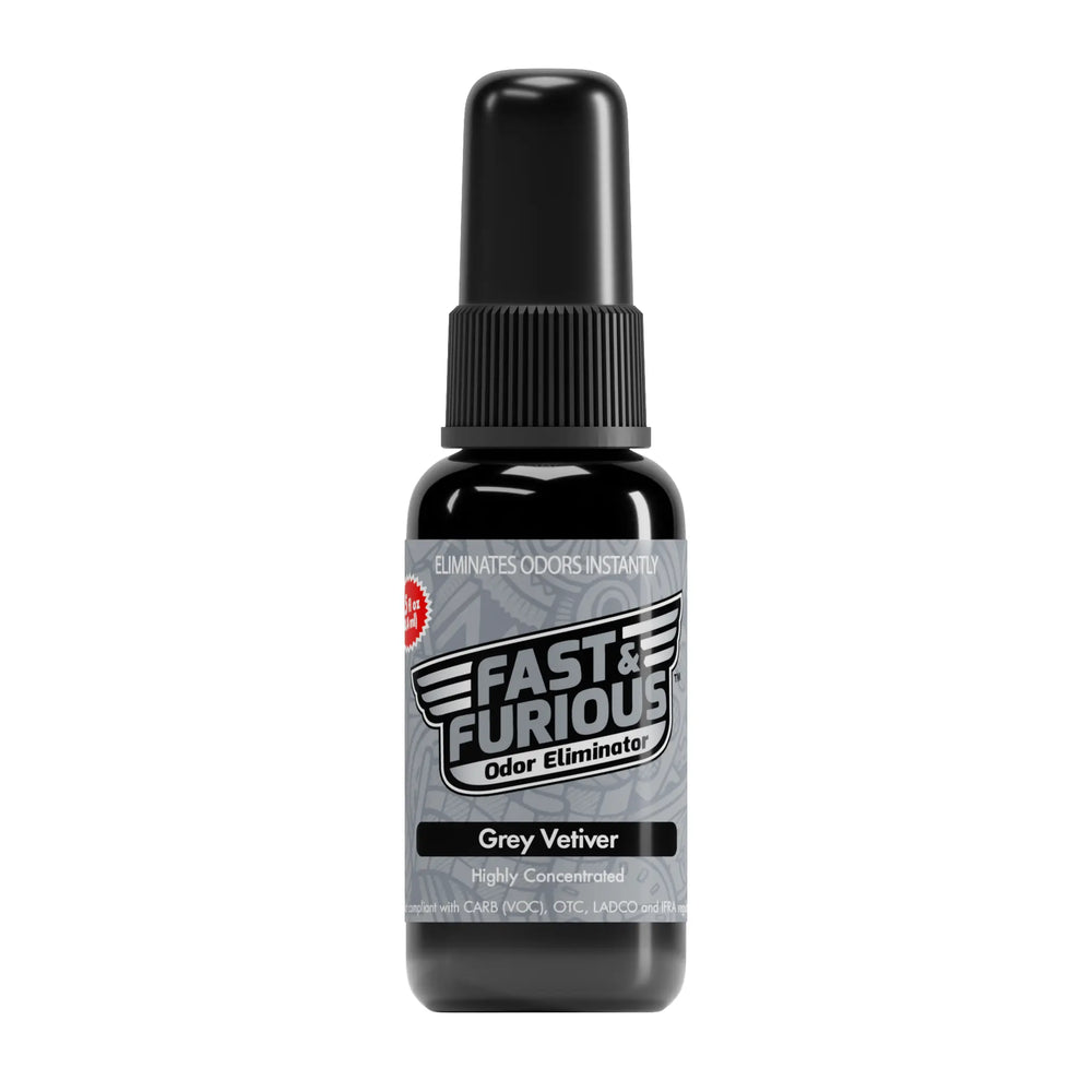 Fast and Furious Odor Eliminator - Grey Vetiver Scent Size: 1.5 fl oz