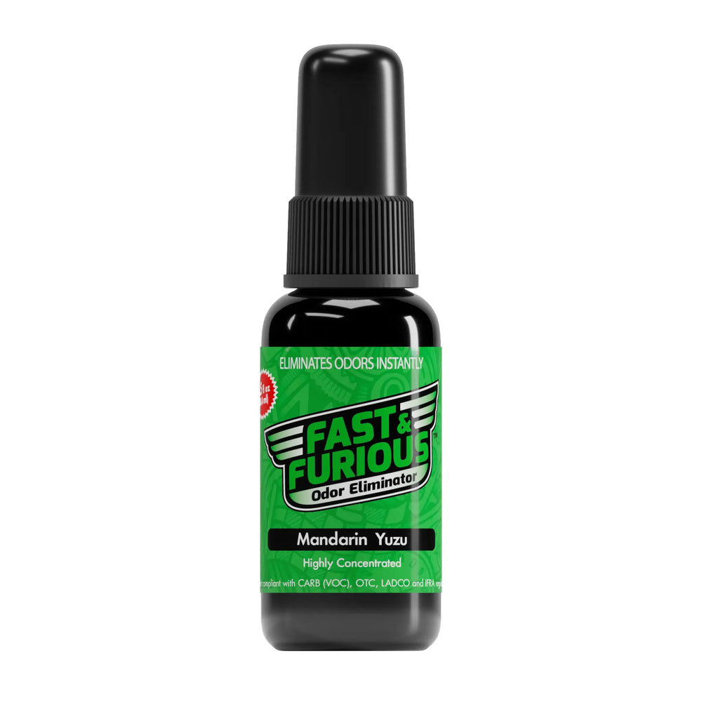 Fast and Furious Odor Eliminator - Mandarin Yuzu Scent Size: 1.5 fl oz