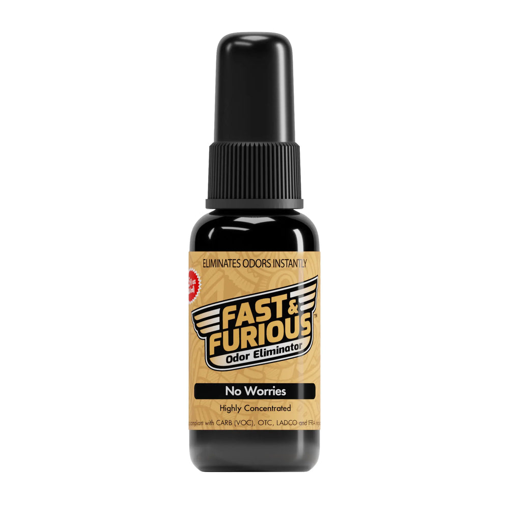 Fast and Furious Odor Eliminator - No Worries Scent Size: 1.5 fl oz
