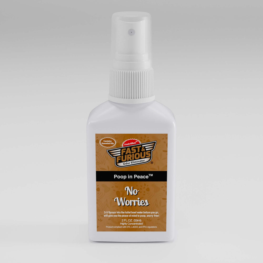 Poop In Peace Before-You-Go Toilet Spray - No Worries Scent Size: 2 fl oz