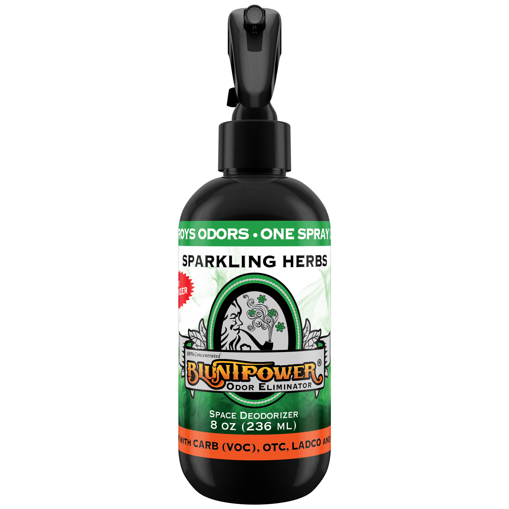 BluntPower Odor Eliminator - Sparkling Herbs Scent Size: 8 fl oz