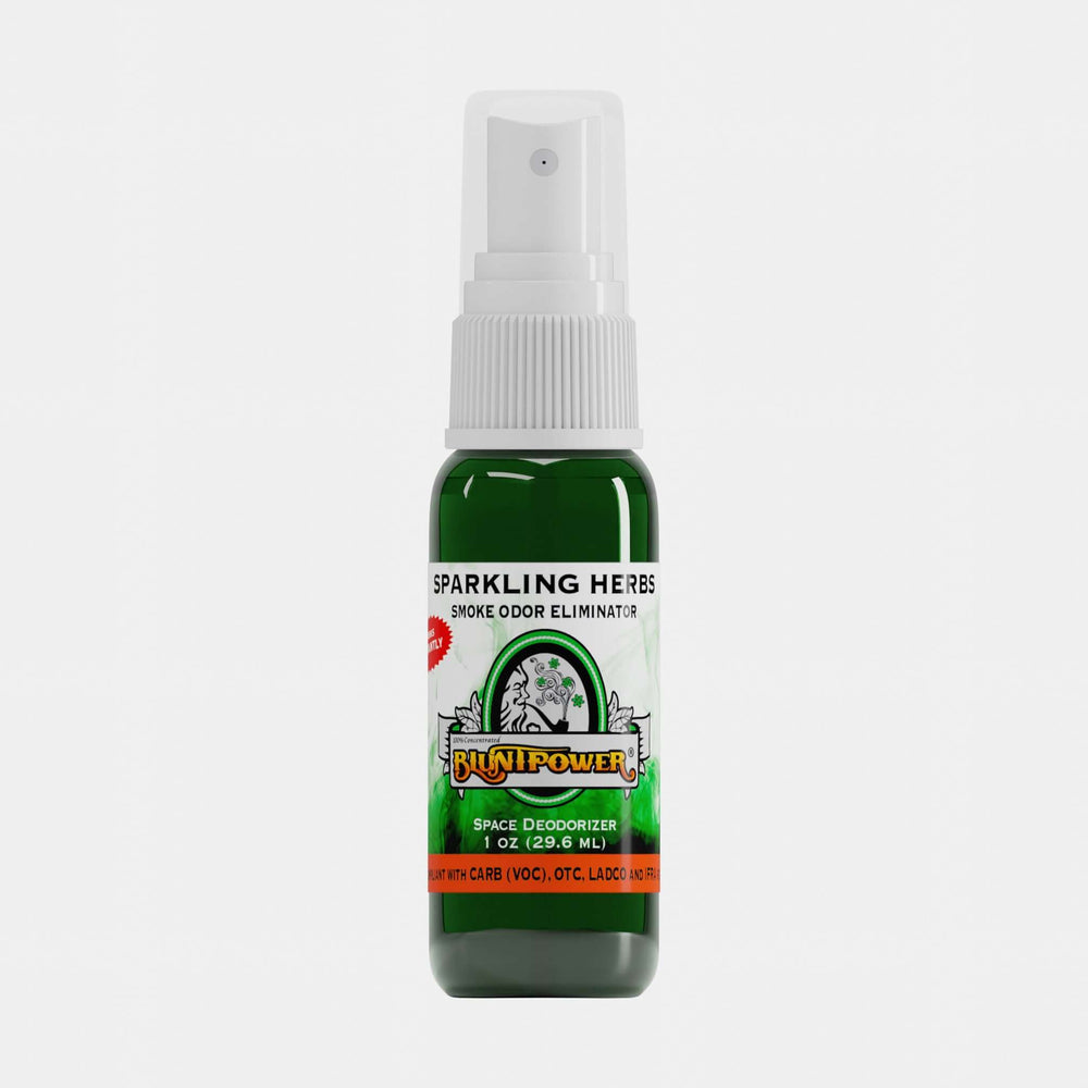 BluntPower Smoke Odor Eliminator - Sparkling Herbs Scent (1 fl. oz.) Orthographic