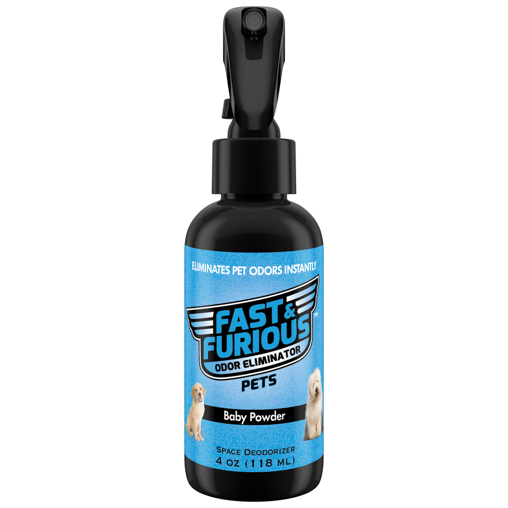 Fast and Furious Pets Odor Eliminator - Baby Powder Scent Size: 4oz