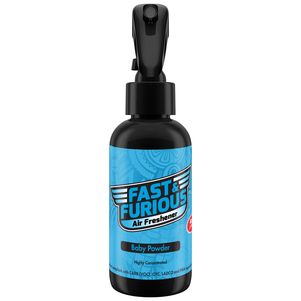 Fast and Furious Air Freshener - Baby Powder Scent Size: 4oz
