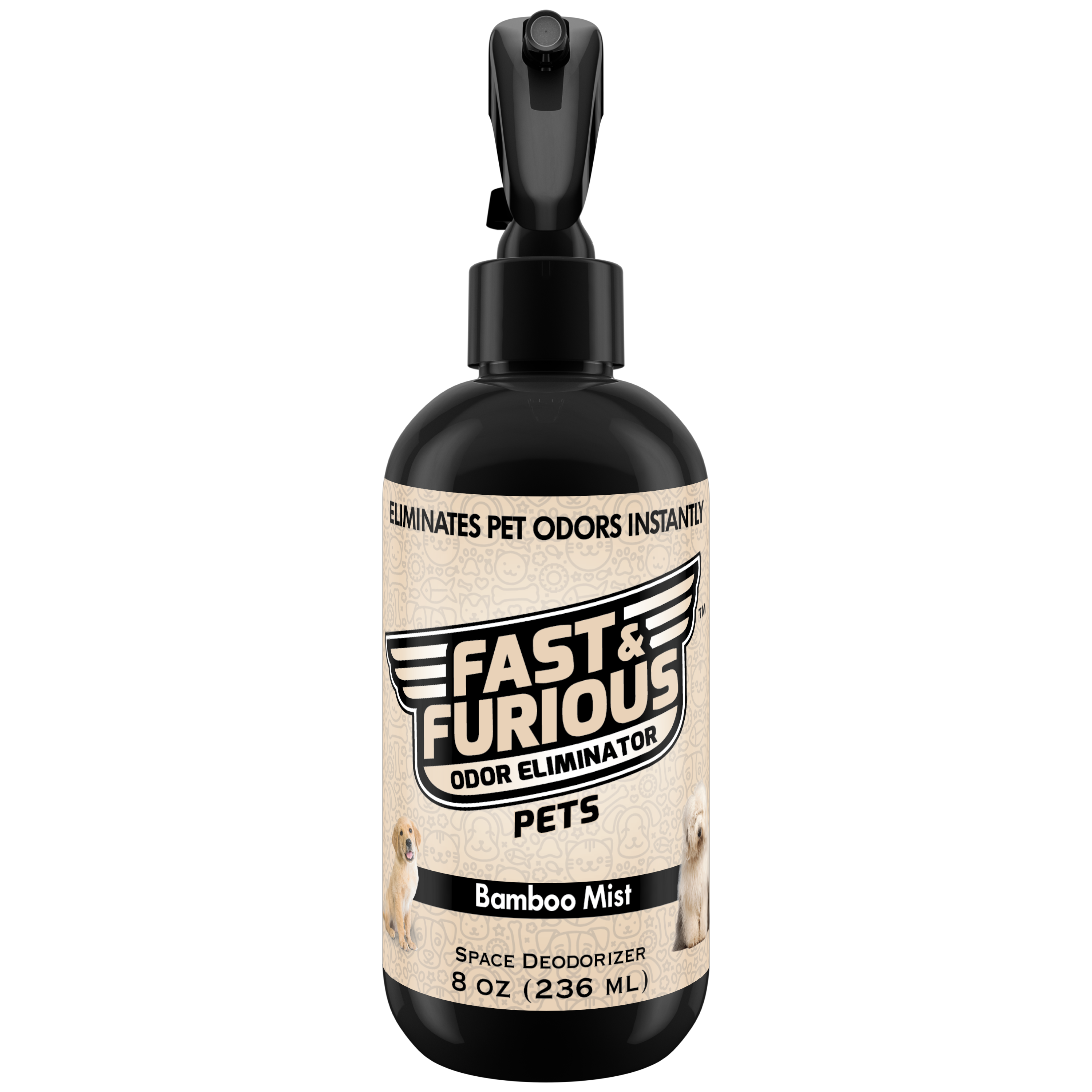 Fast and Furious Pets Odor Eliminator - Bamboo Mist Scent Size: 8oz