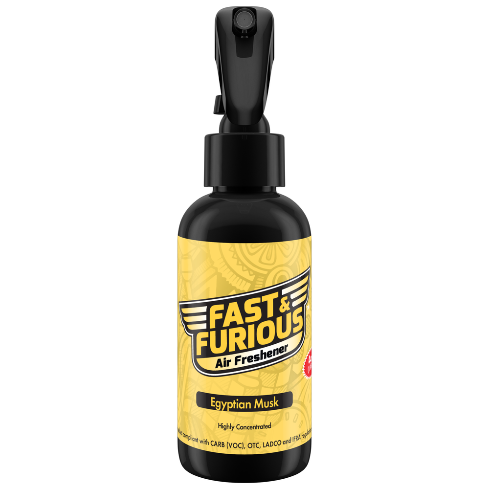 Fast and Furious Air Freshener - Egyptian Musk Scent Size: 4oz