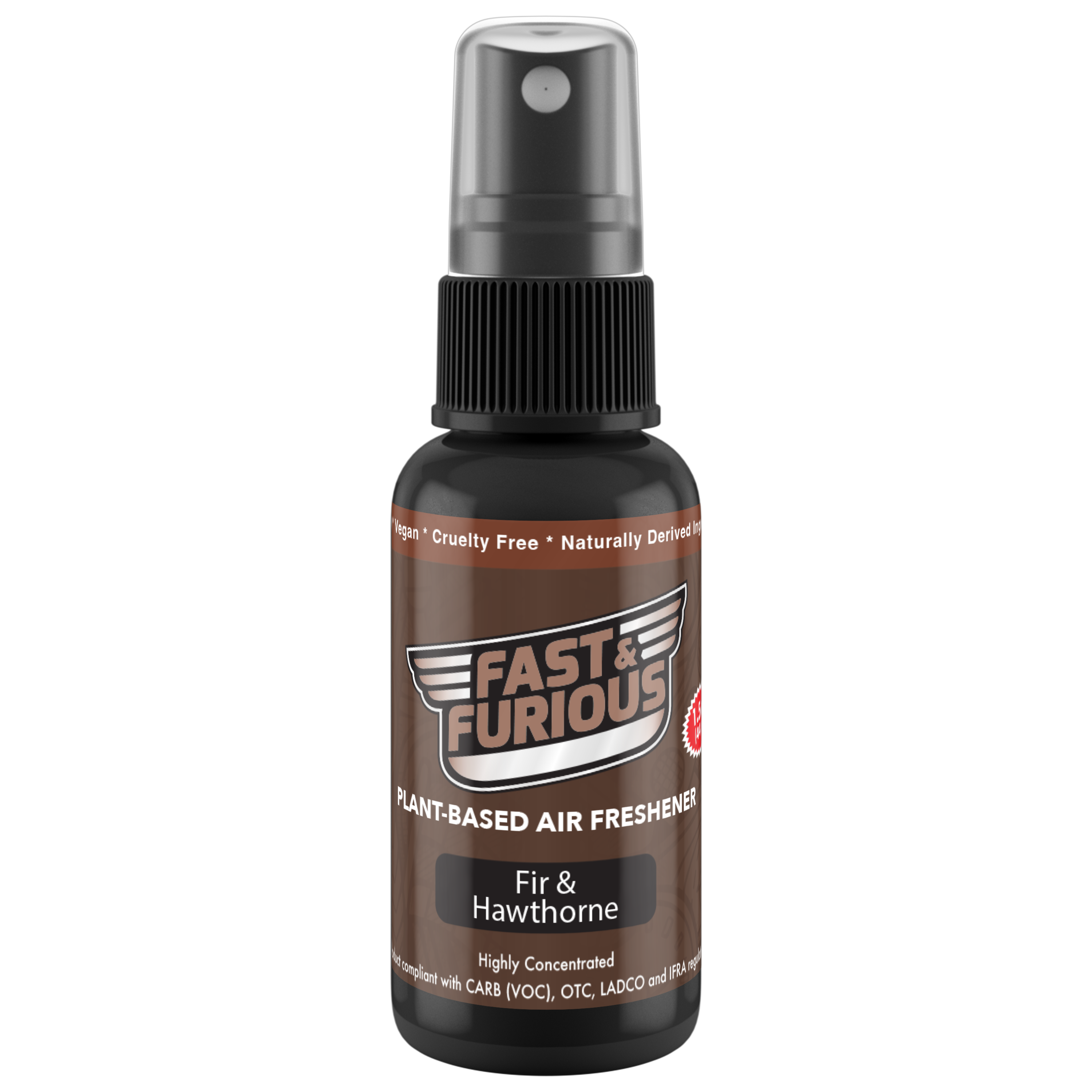 Fast and Furious Plant-Based Air Freshener - Fir & Hawthorne Scent Size: 1.5oz