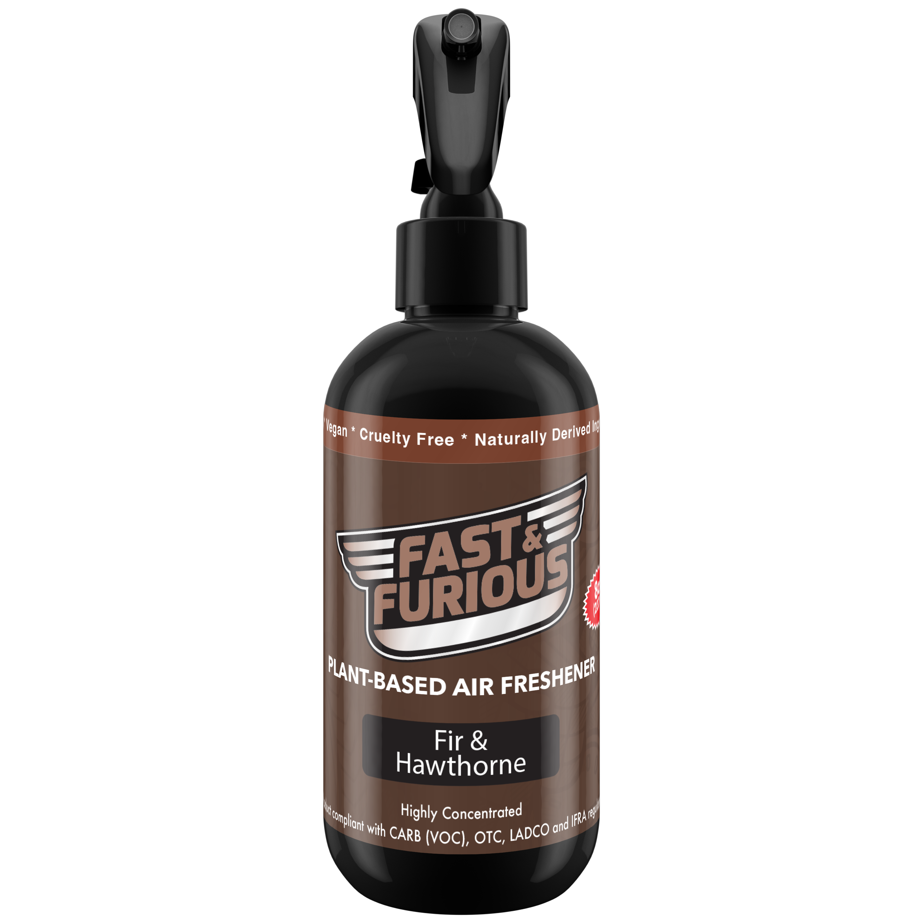 Fast and Furious Plant-Based Air Freshener - Fir & Hawthorne Scent Size: 8oz