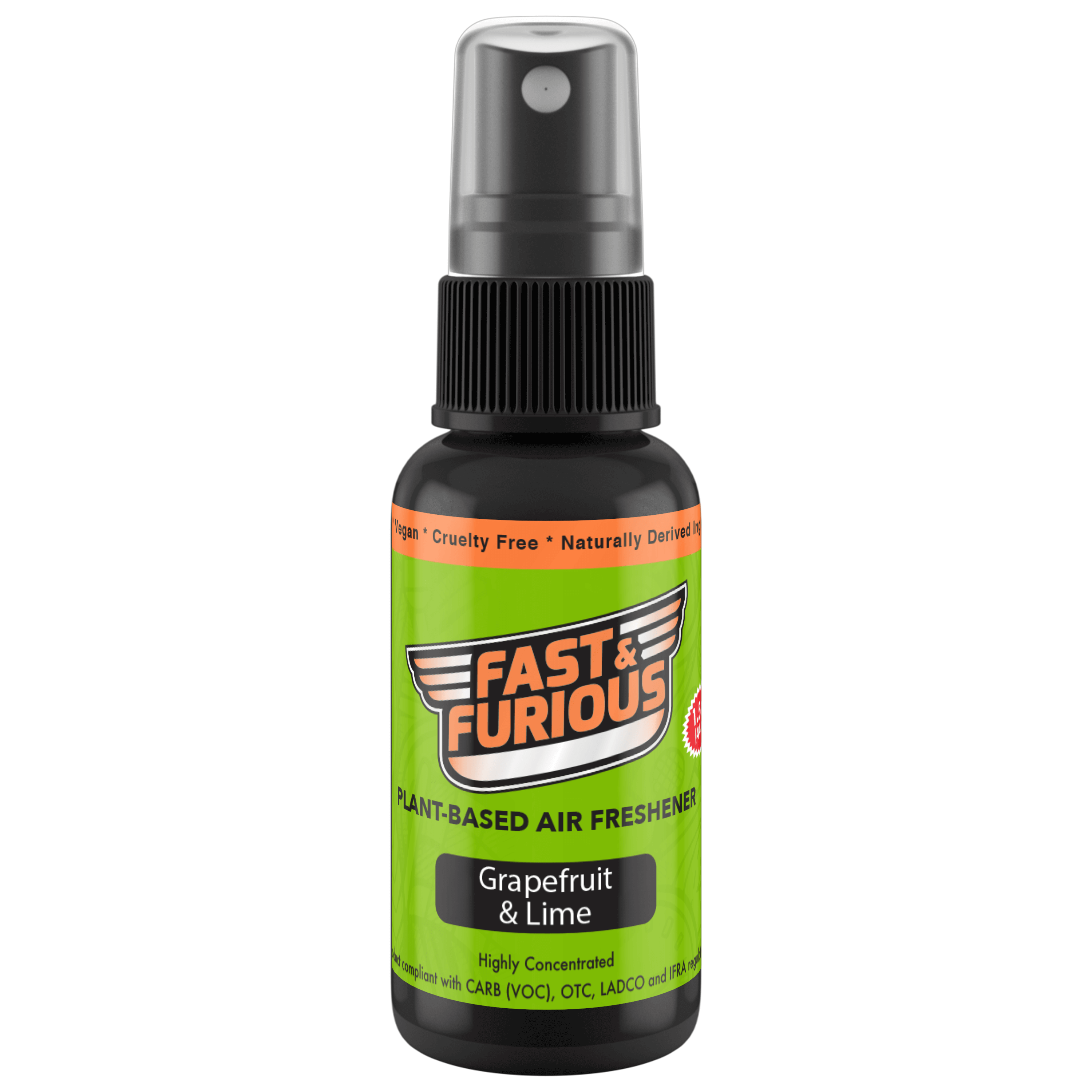 Fast and Furious Plant-Based Air Freshener - Grapefruit & Lime Scent Size: 1.5oz