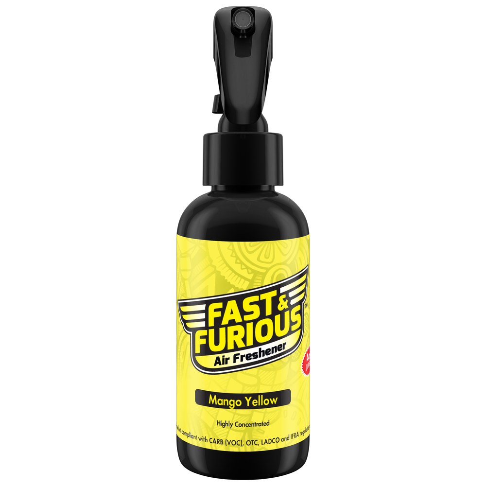 Fast and Furious Air Freshener - Mango Yellow Scent Size: 4oz