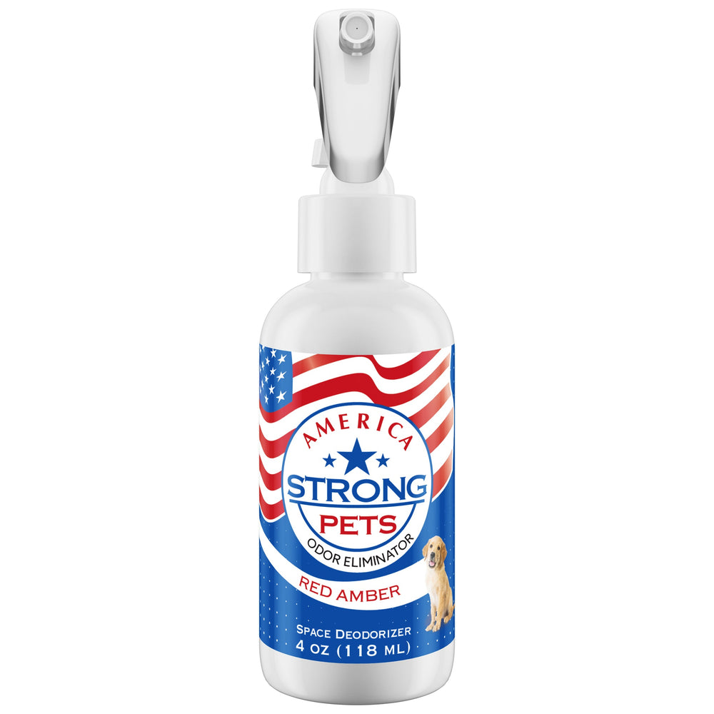 America Strong Pet Odor Eliminator - Red Amber Scent Size: 4 fl oz