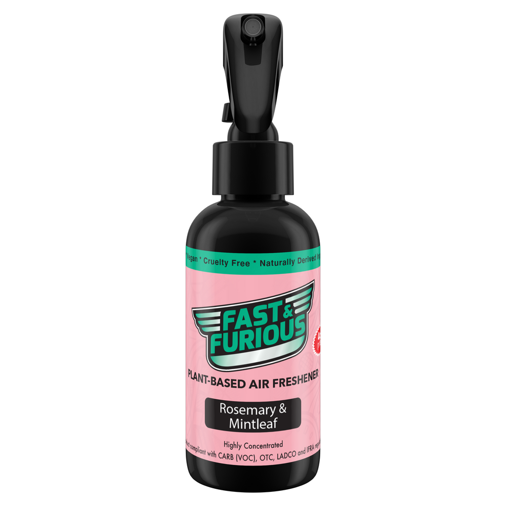 Fast and Furious Plant-Based Air Freshener - Rosemary & Mintleaf Scent Size: 4oz