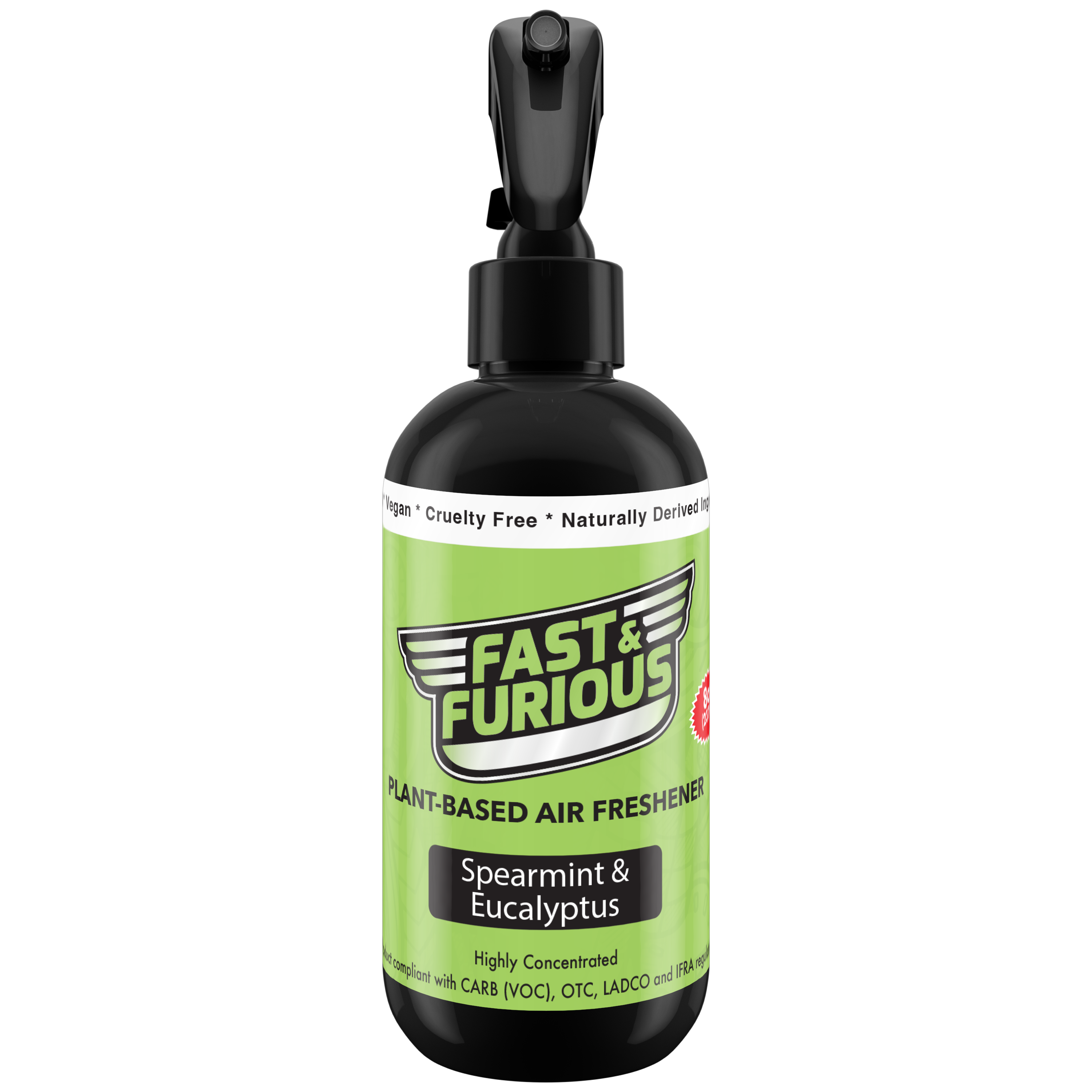 Fast and Furious Plant-Based Air Freshener - Spearmint & Eucalyptus Scent Size: 8oz