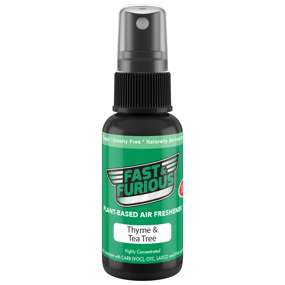 Fast and Furious Plant-Based Air Freshener - Thyme & Tea Tree Scent Size: 1.5oz