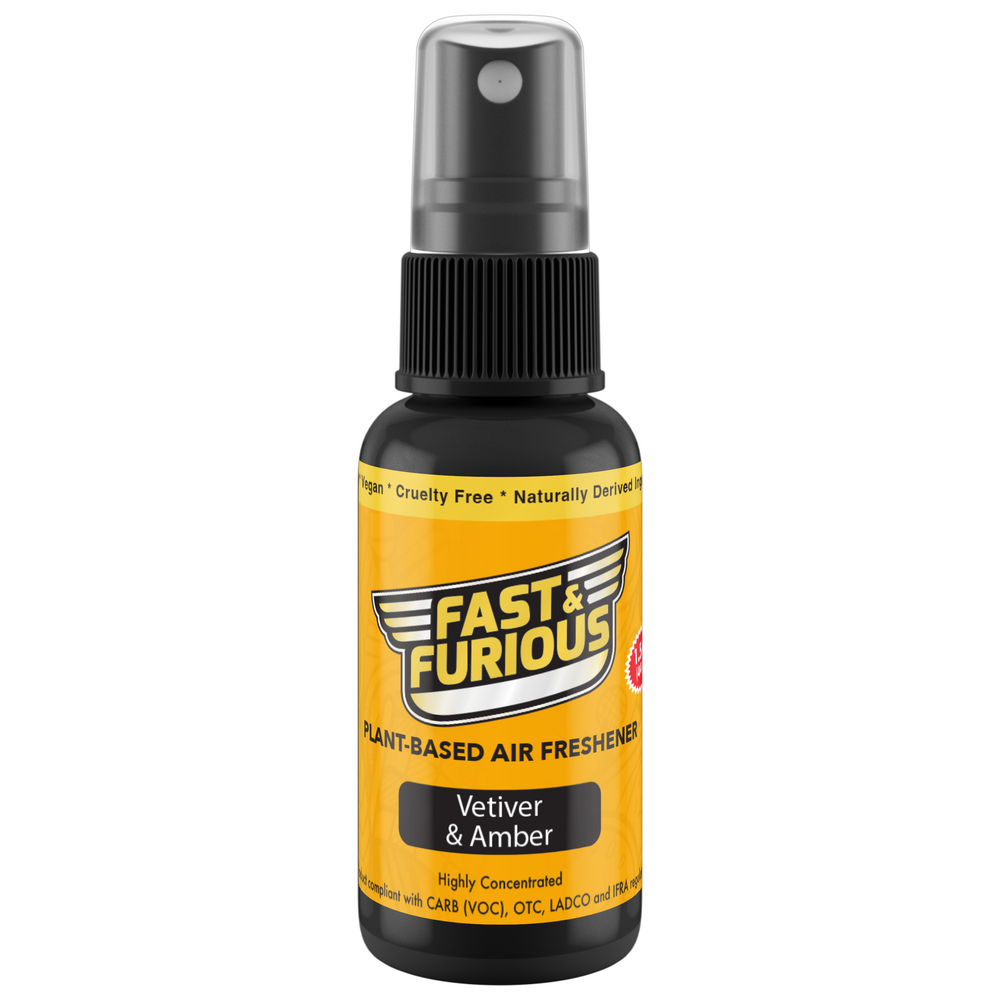Fast and Furious Plant-Based Air Freshener - Vetiver & Amber Scent Size: 1.5oz