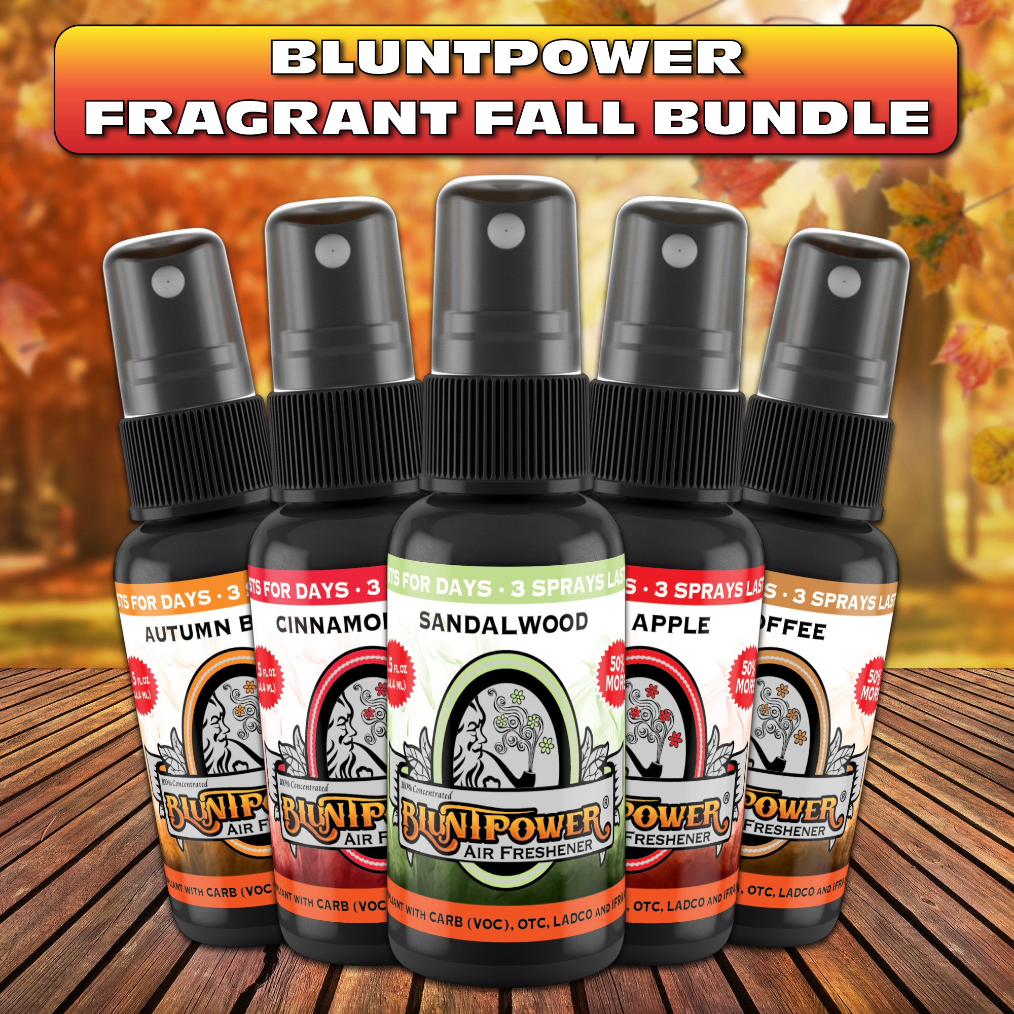 BluntPower Air Freshener - Fragrant Fall Bundle
