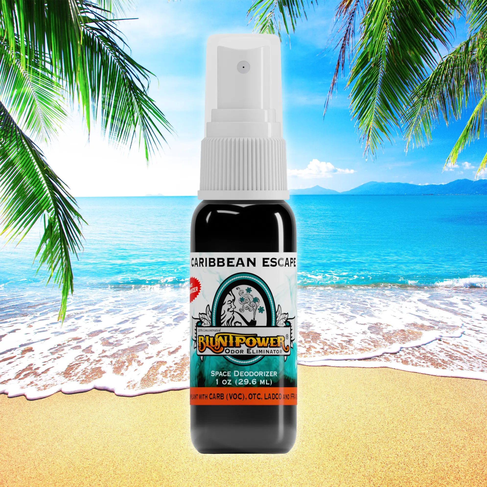 BluntPower Odor Eliminator - Caribbean Escape Scent Size: 1 fl oz Creative