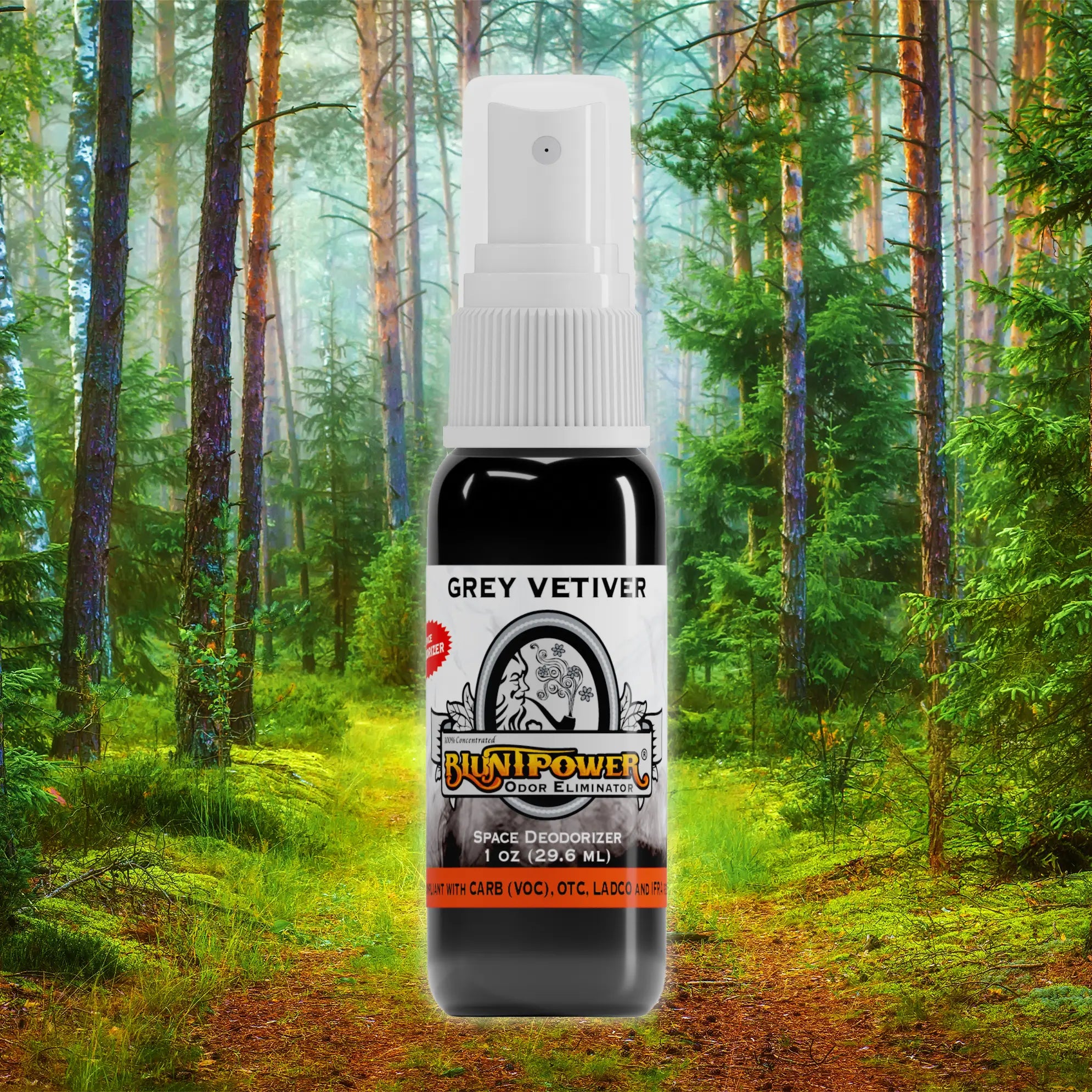 BluntPower Odor Eliminator - Grey Vetiver Scent Size: 1 fl  Creative