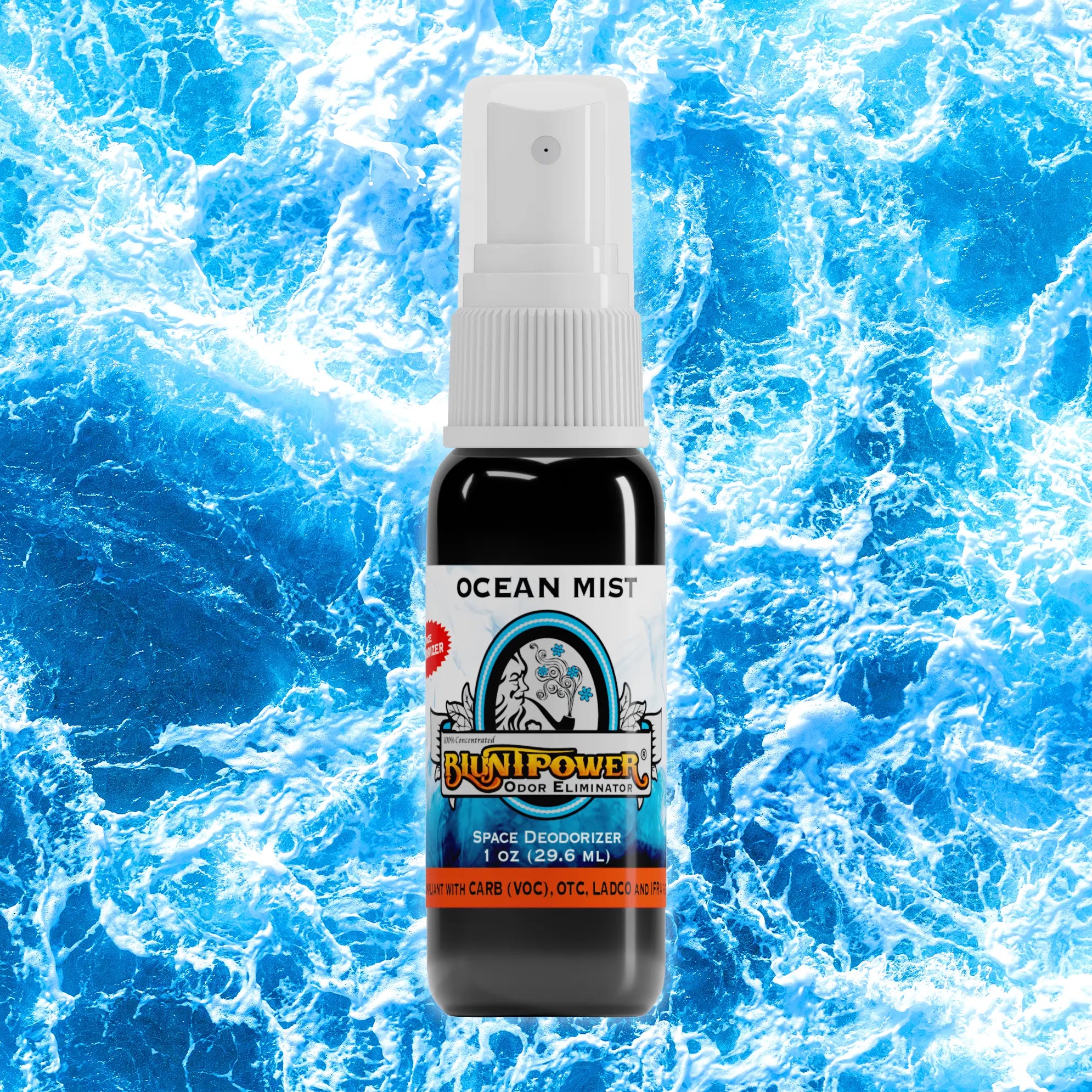 BluntPower Odor Eliminator - Ocean Mist Scent Size: 1 fl oz Creative