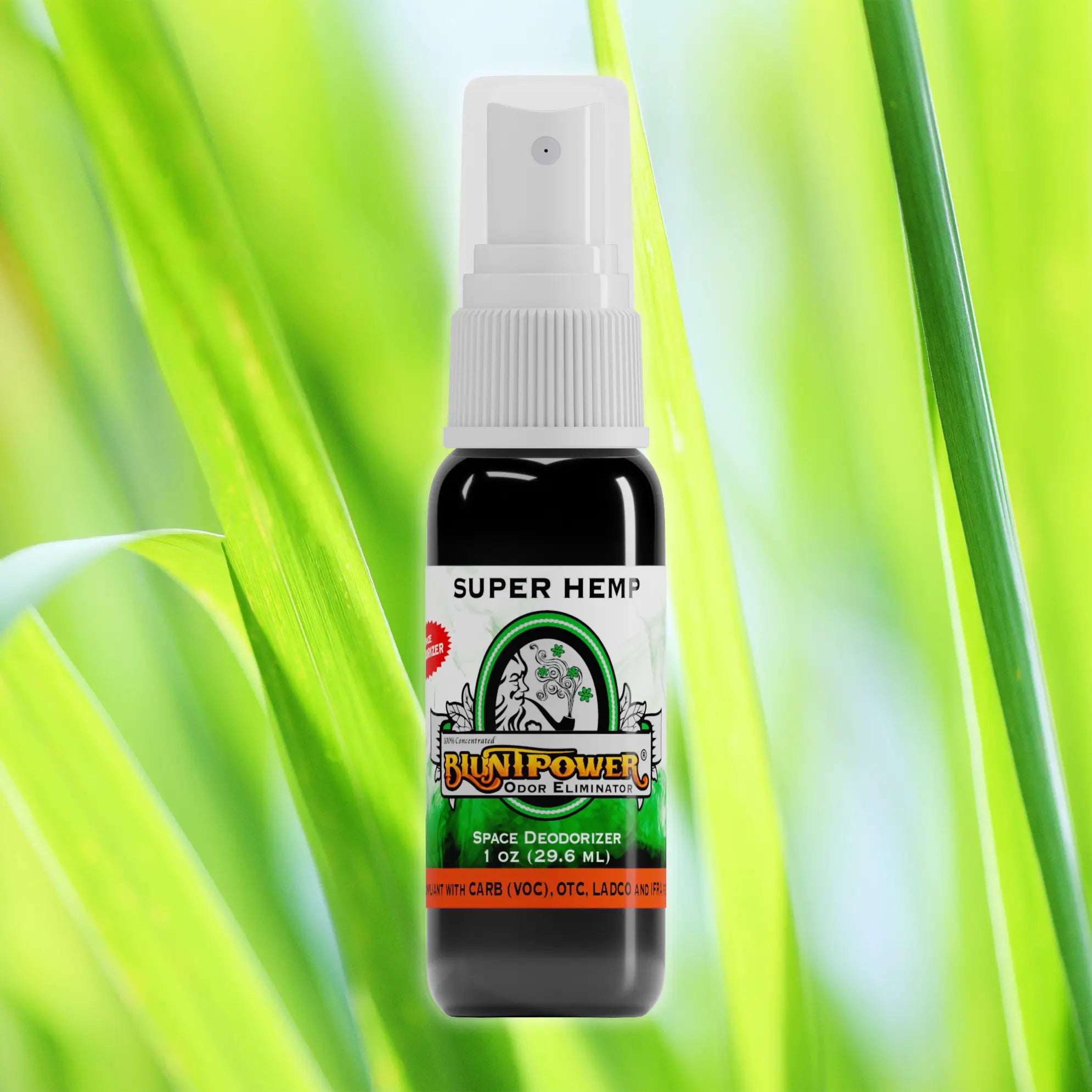 BluntPower Odor Eliminator - Super Hemp Scent Size: 1 fl oz Creative
