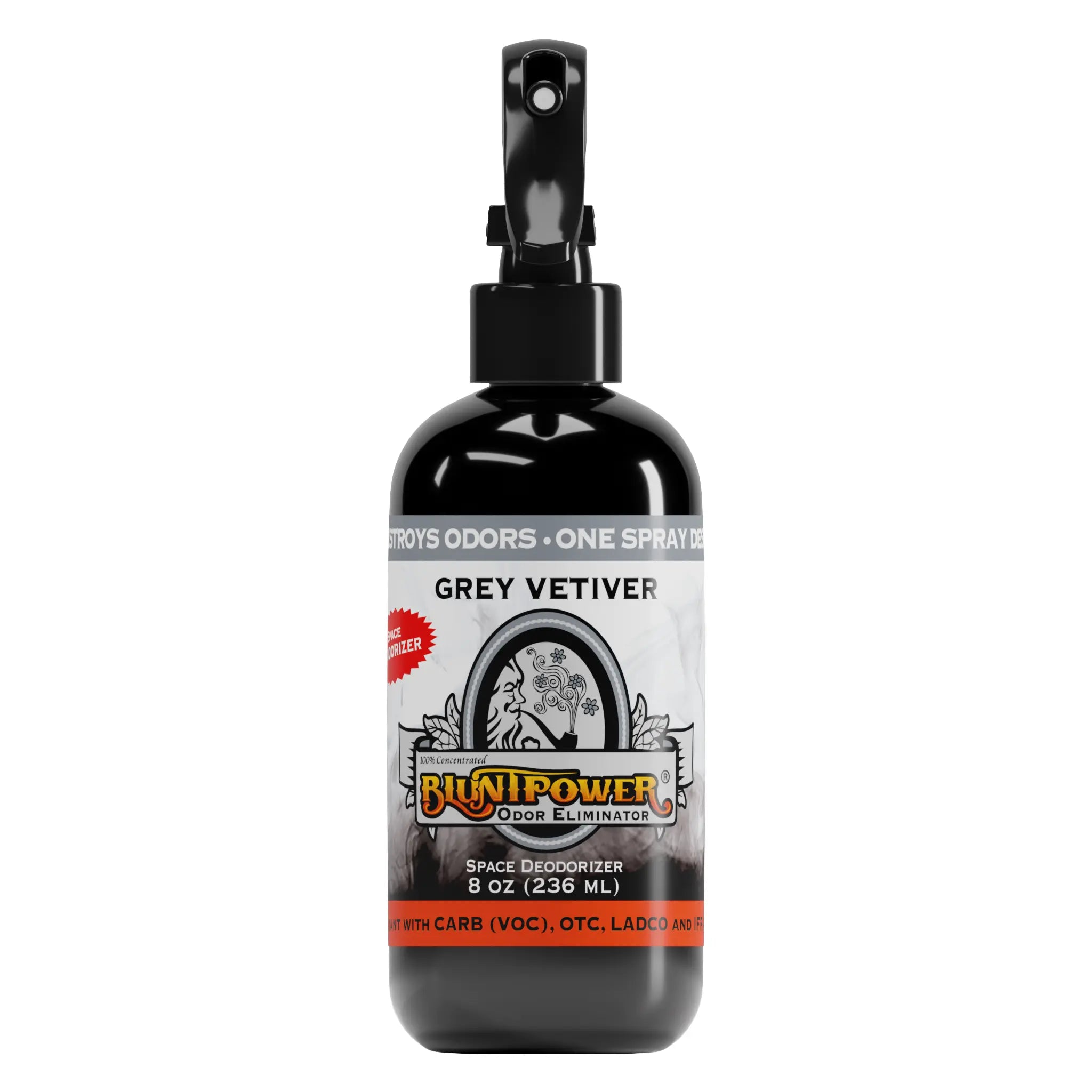 BluntPower Odor Eliminator - Grey Vetiver Scent Size: 8 fl oz