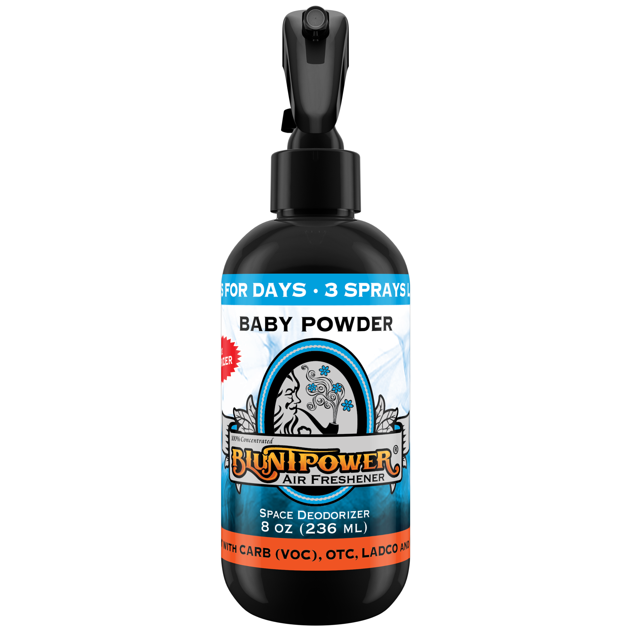 BluntPower Air Freshener - Baby Powder Scent Size: 8floz