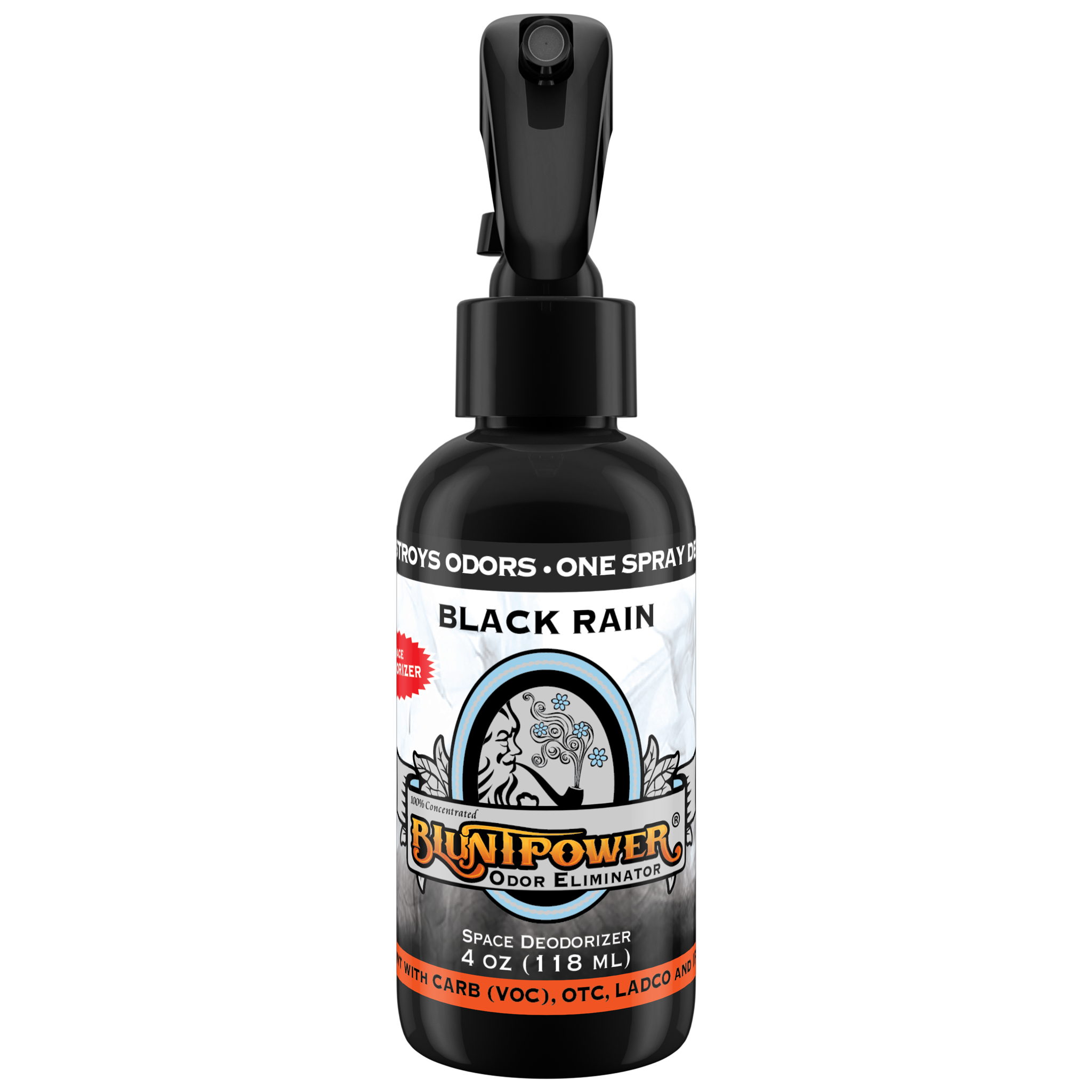 BluntPower Odor Eliminator - Black Rain Scent Size: 4 fl oz