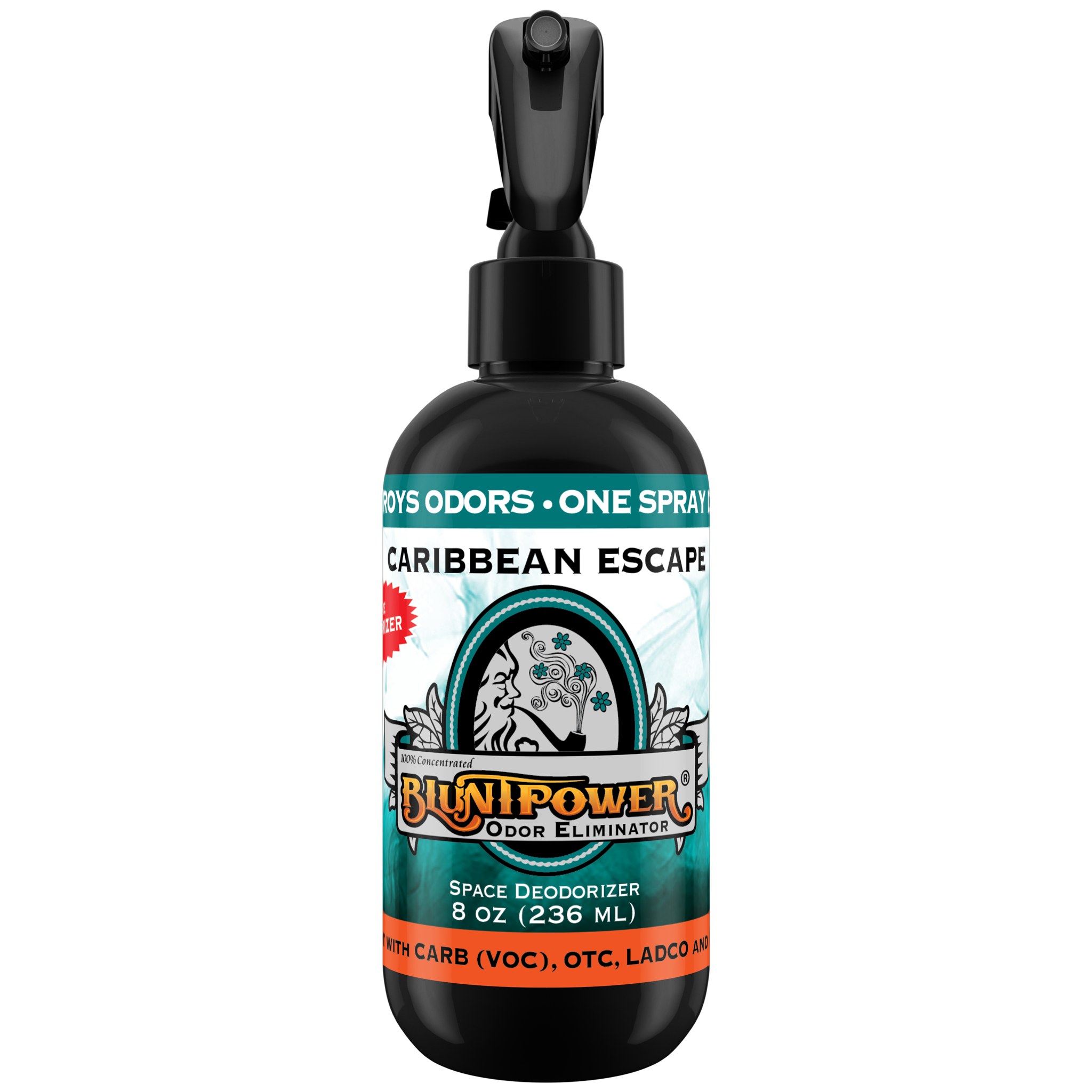 BluntPower Odor Eliminator - Caribbean Escape Scent Size: 8 fl oz