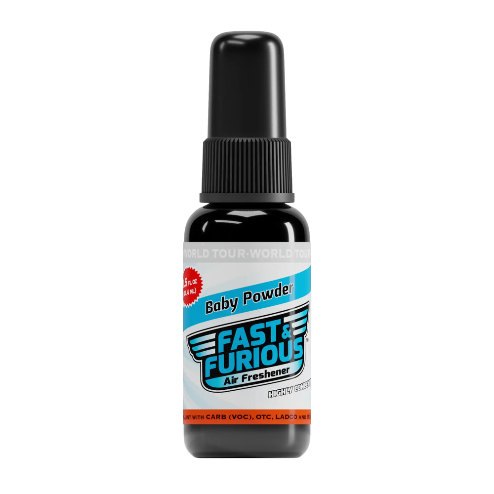 Fast and Furious Air Freshener - Baby Powder Scent Size: 1.5oz