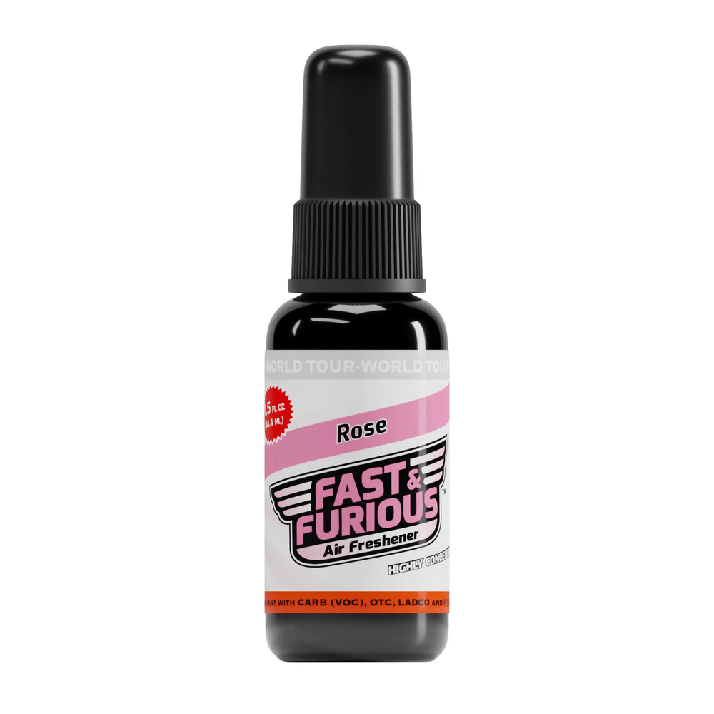 Fast and Furious Air Freshener - Rose Scent Size: 1.5oz