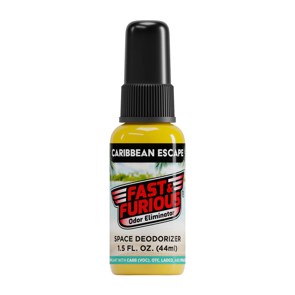 Fast & Furious HYDRO Odor Eliminator, 1.5 fl. oz. (44ml), Caribbean Escape FRONT