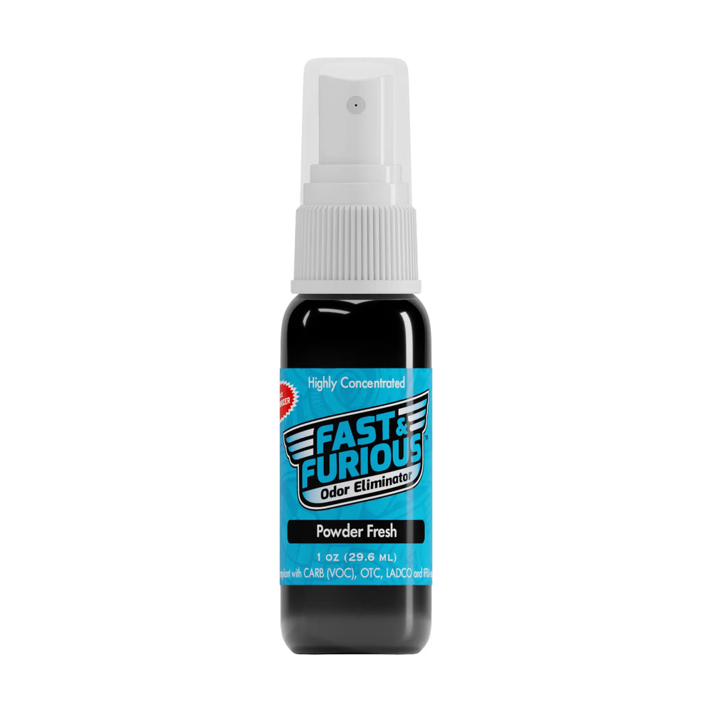 Fast and Furious Odor Eliminator - Powder Fresh Scent Size: 1 fl oz