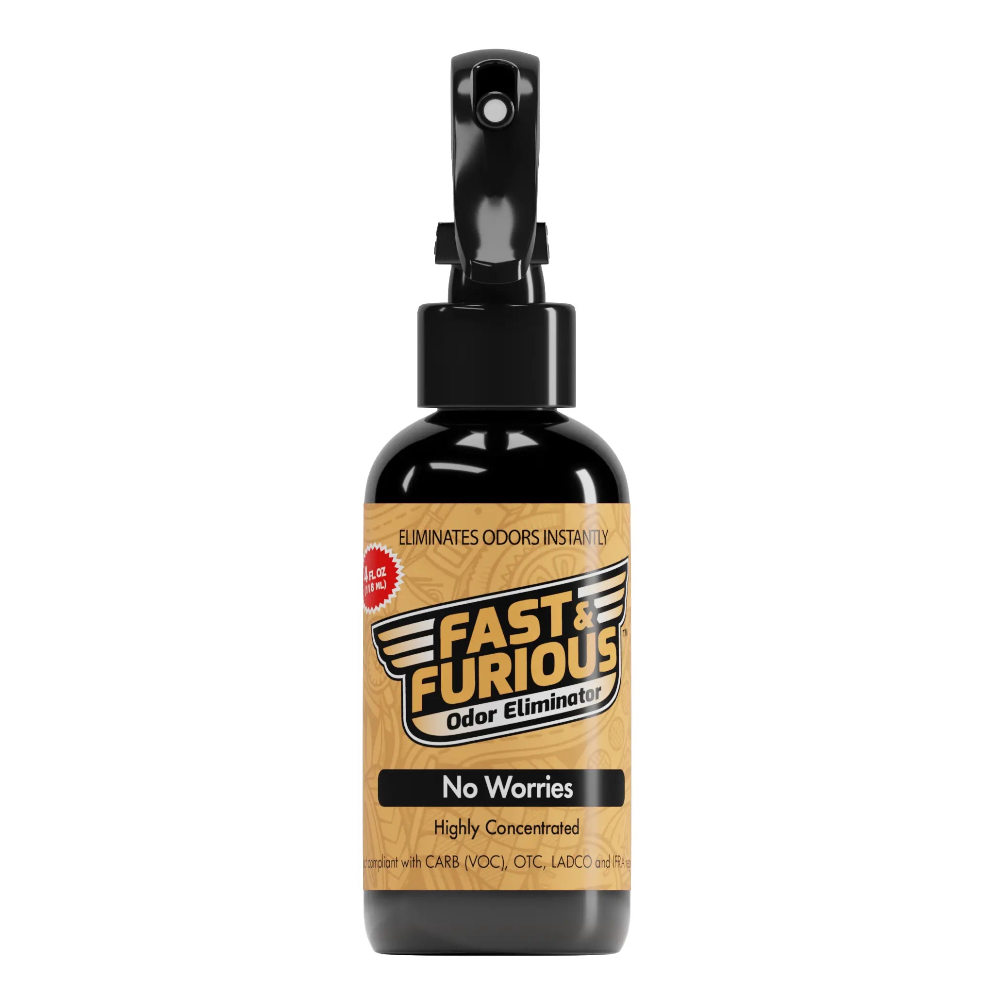 Fast and Furious Odor Eliminator - No Worries Scent Size: 4 fl oz