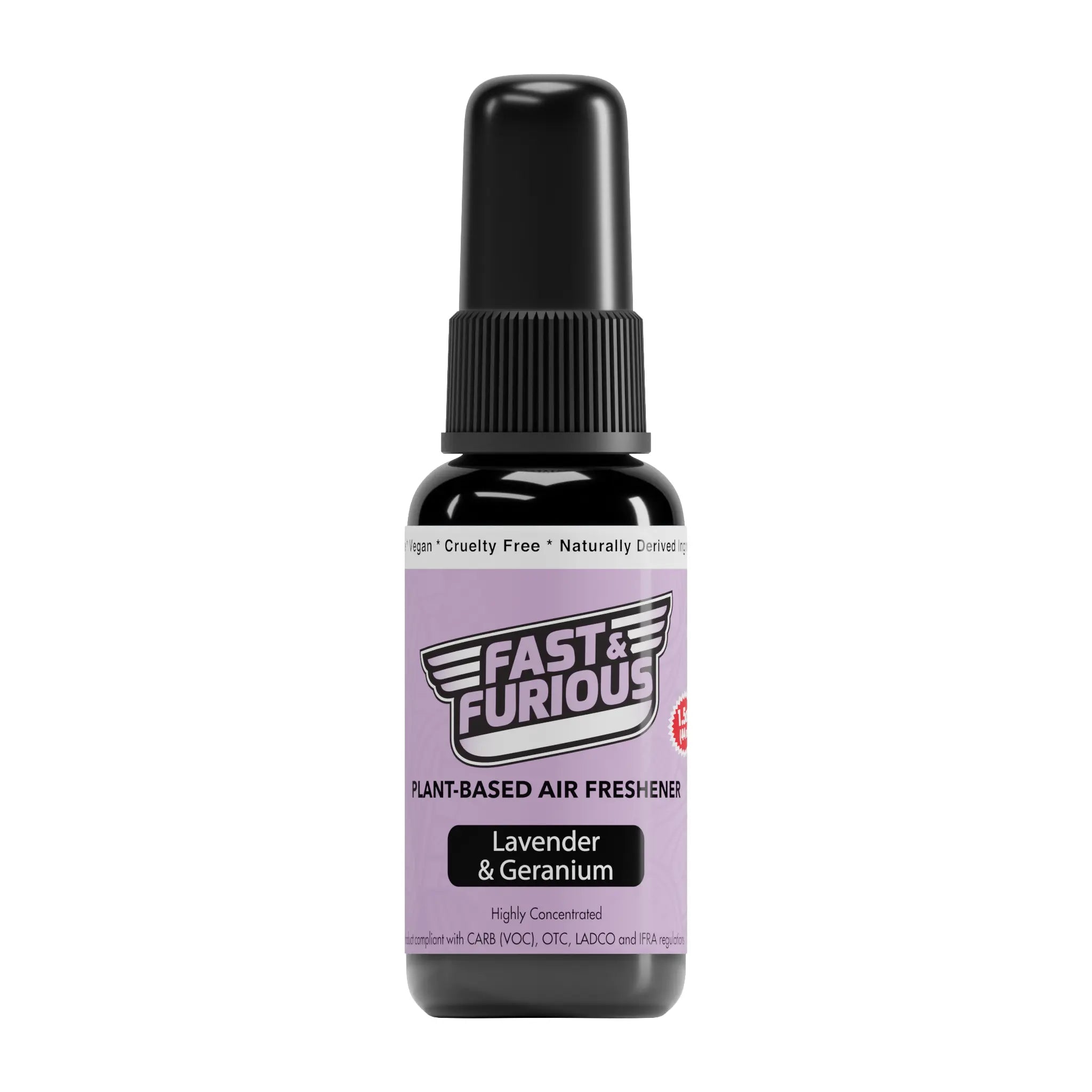Fast and Furious Plant-Based Air Freshener - Lavender & Geranium Scent