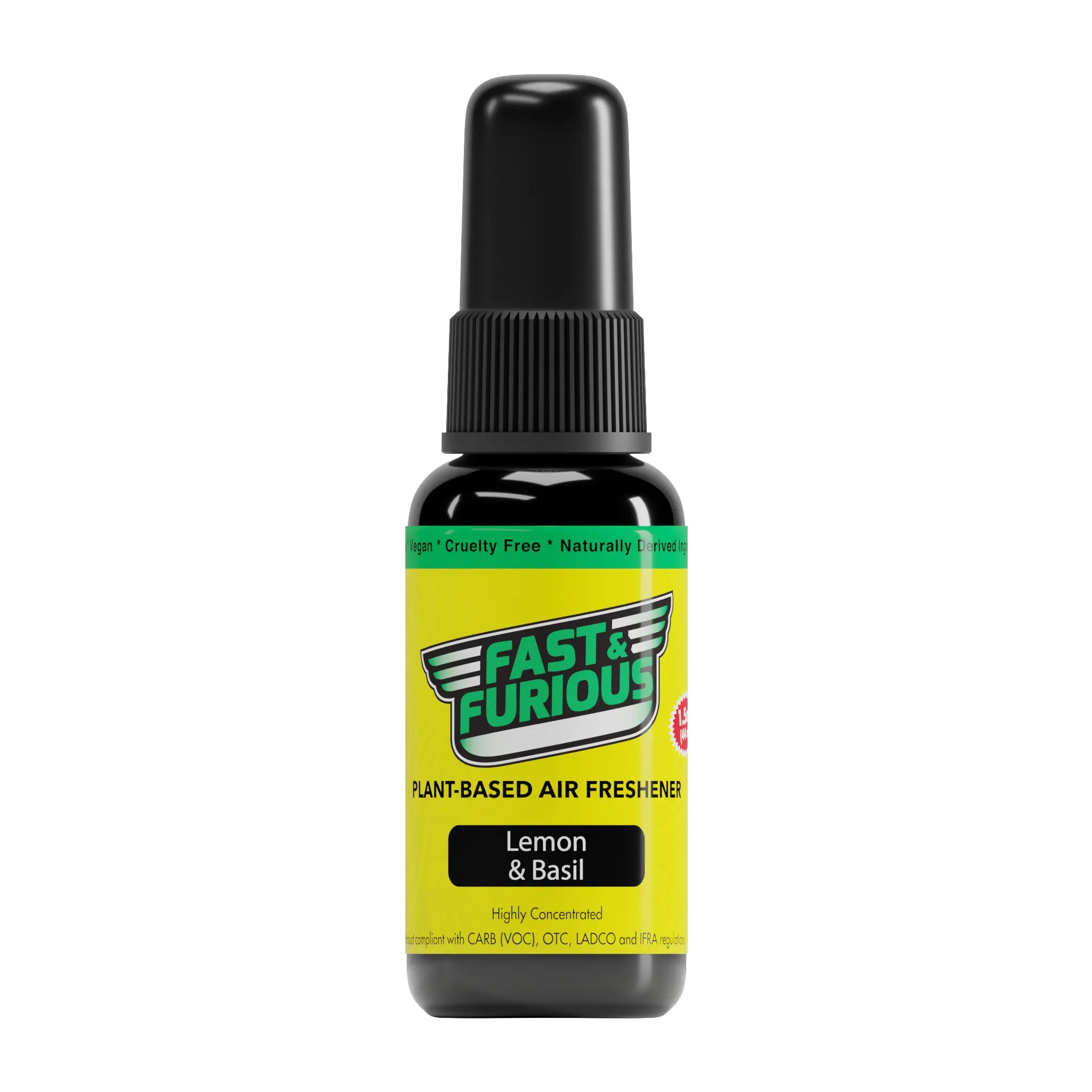 Fast & Furious Plant-Based Air Freshener, Lemon & Basil Scent