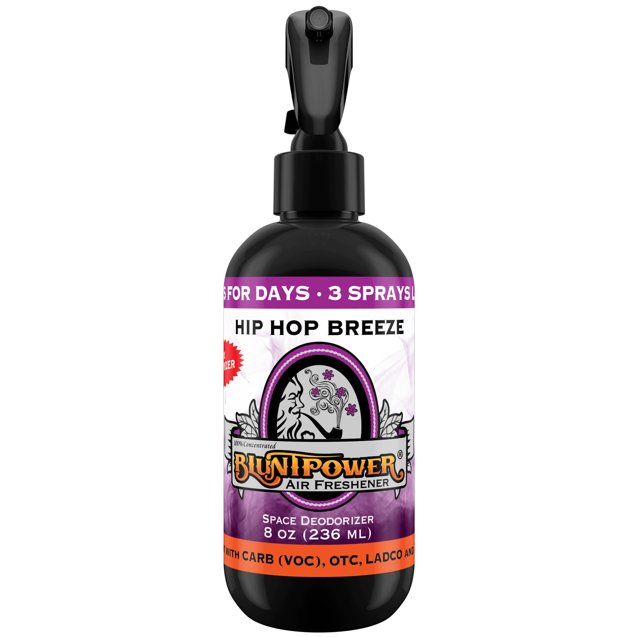 BluntPower Air Freshener - Hip Hop Breeze Scent Size: 8floz