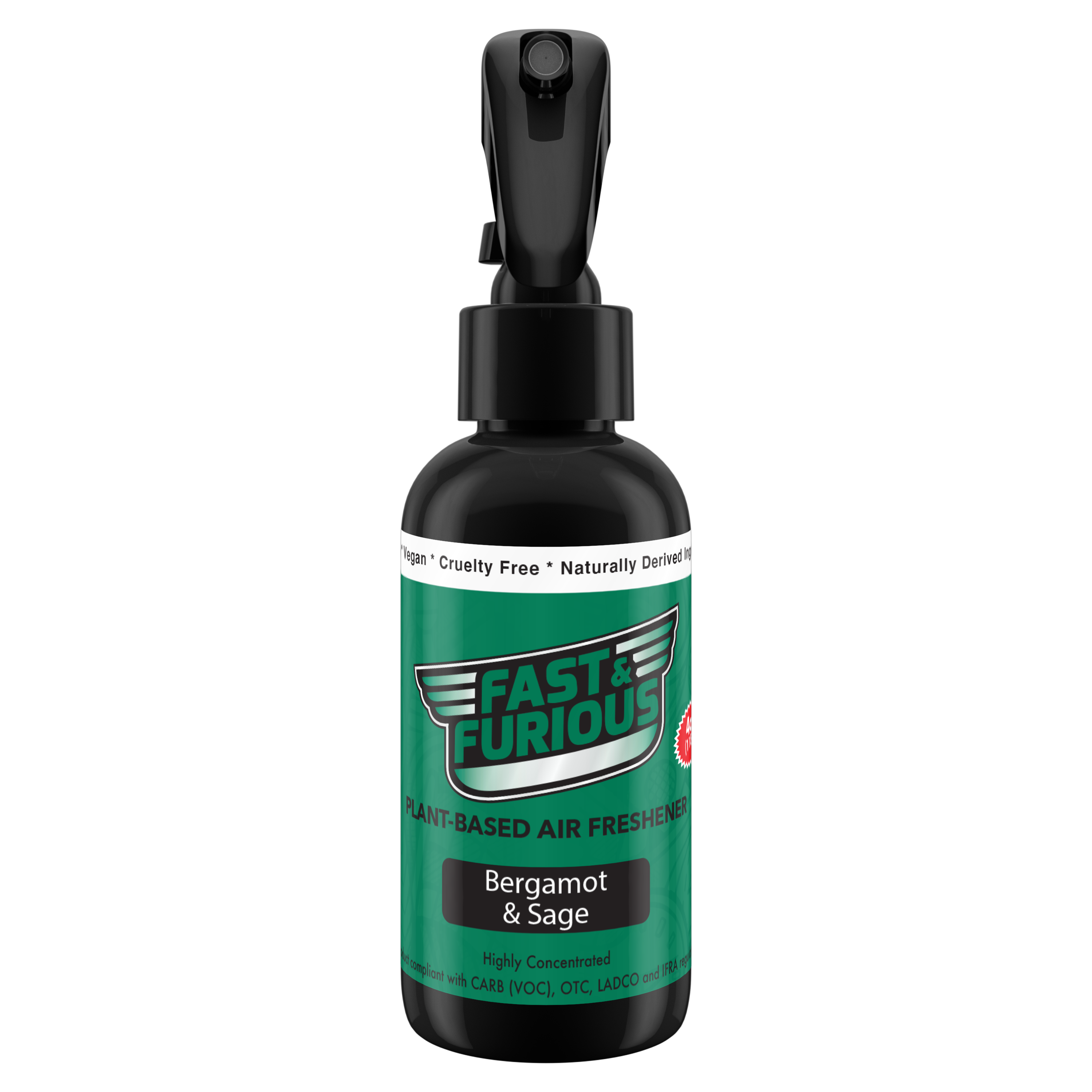 Fast and Furious Plant-Based Air Freshener - Bergamot & Sage Scent